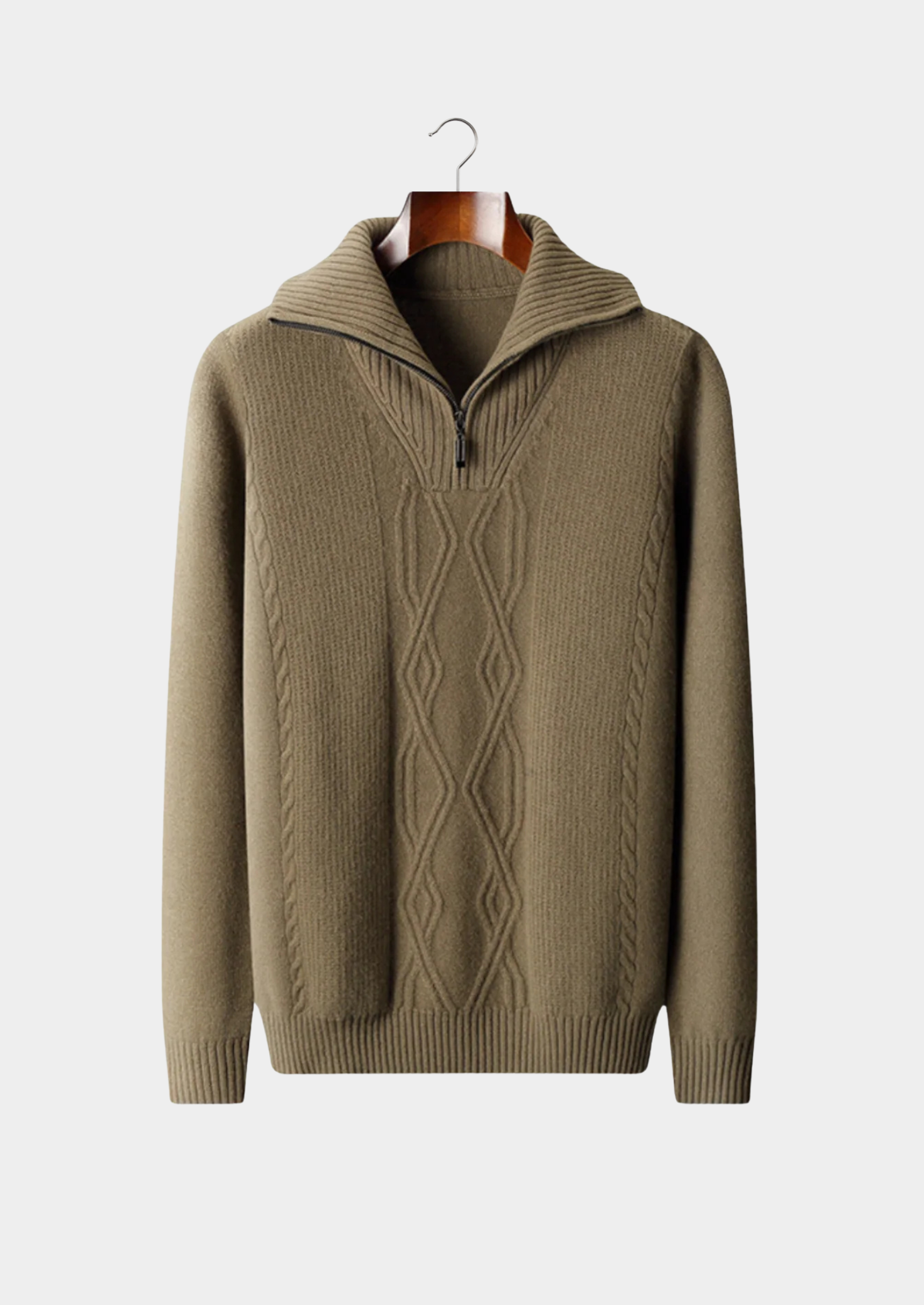 Pure Merino Wool Half Zip Sweater