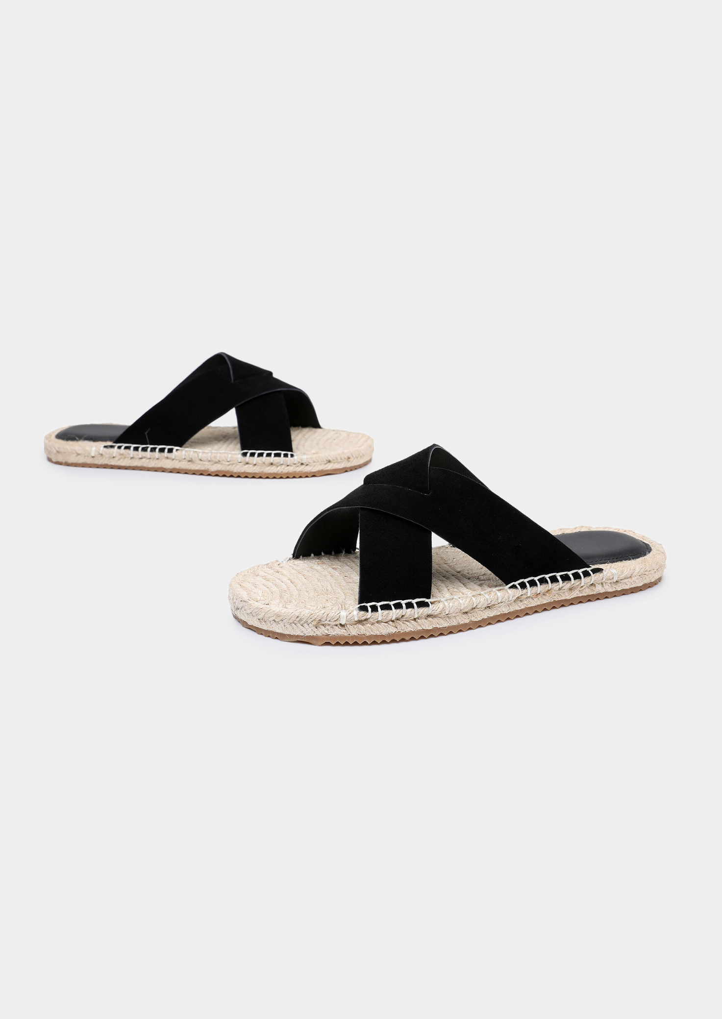 Black Suede Beachside Sandal
