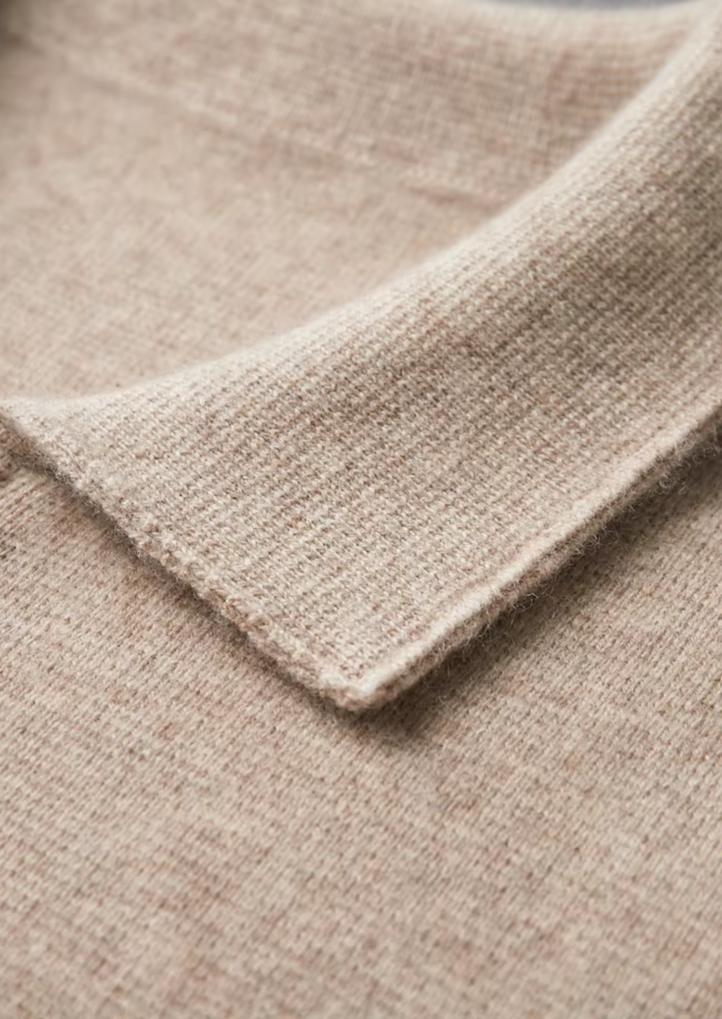 Pure Merino Wool Zip Polo Cardigan