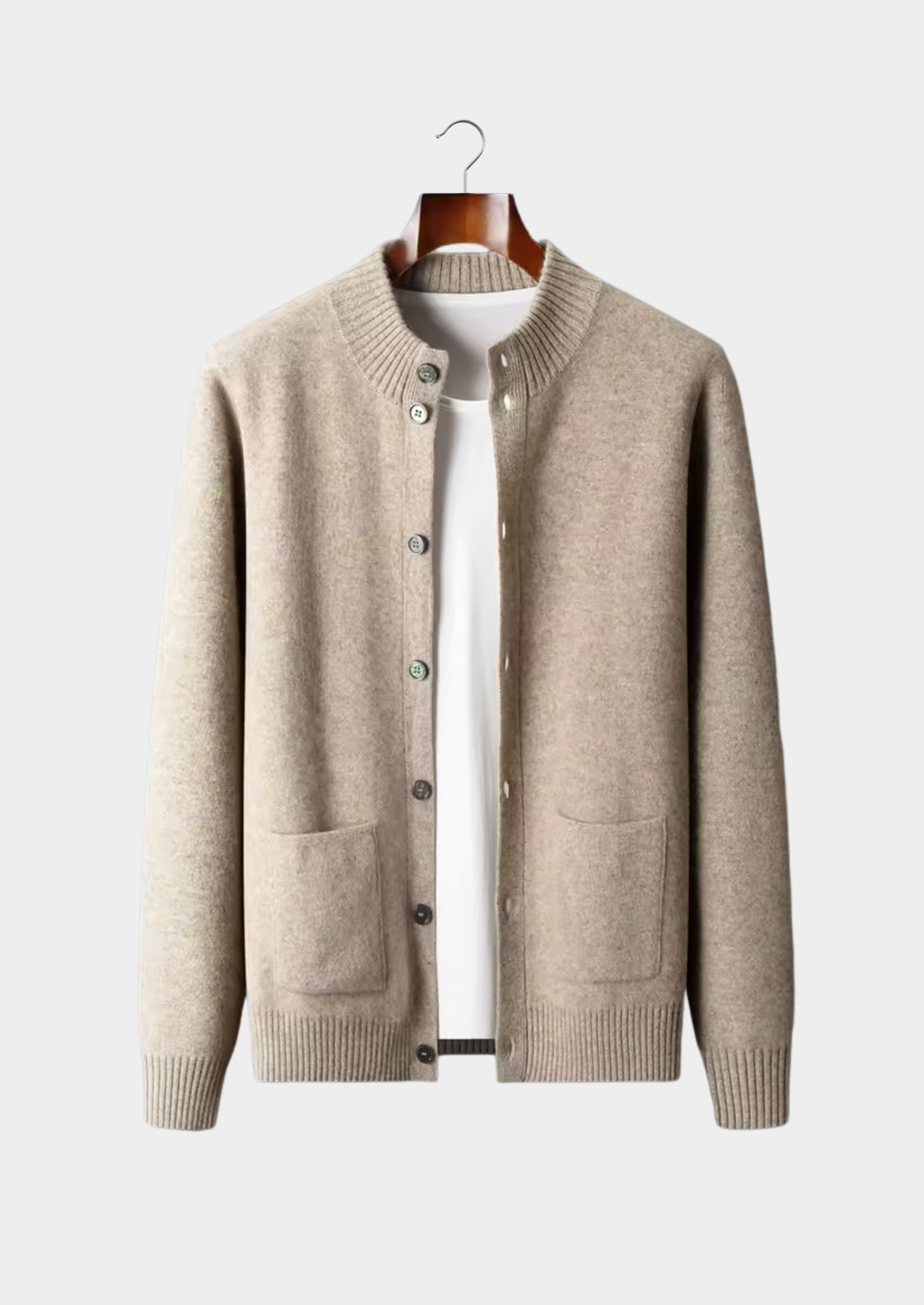 Cashmere Button Cardigan