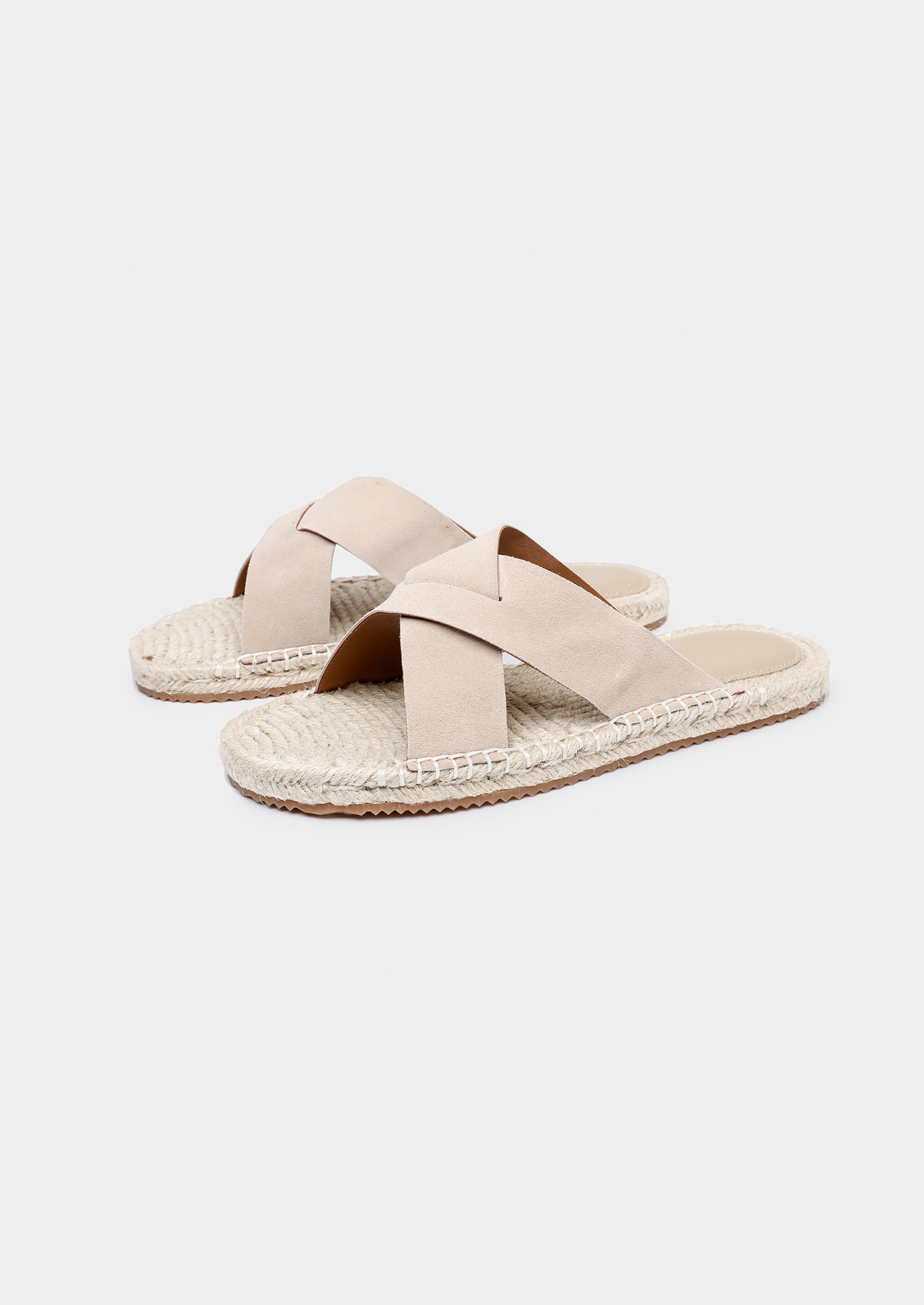 Off White Suede Beachside Sandal