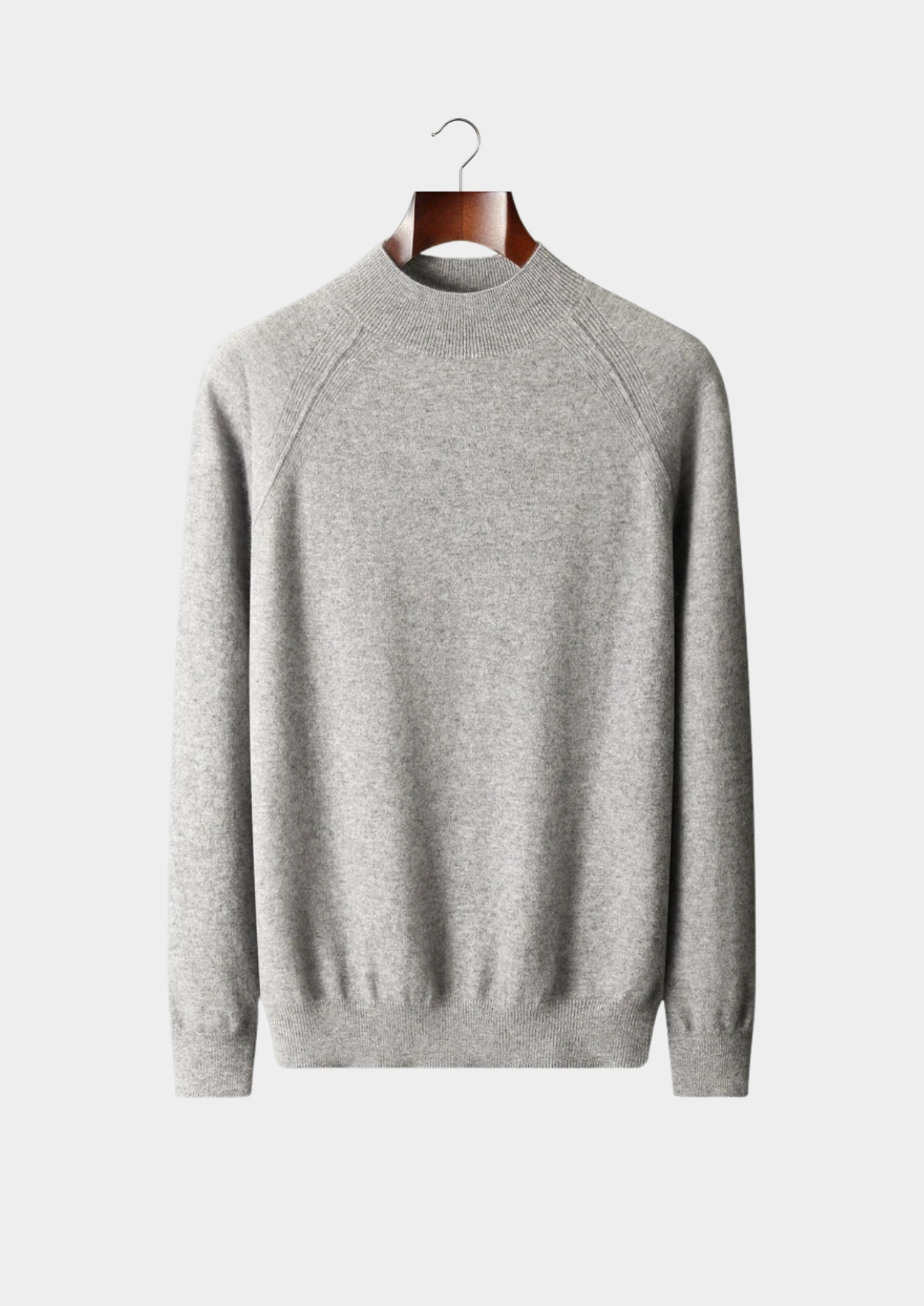 Pure Merino Wool Raglan Mockneck