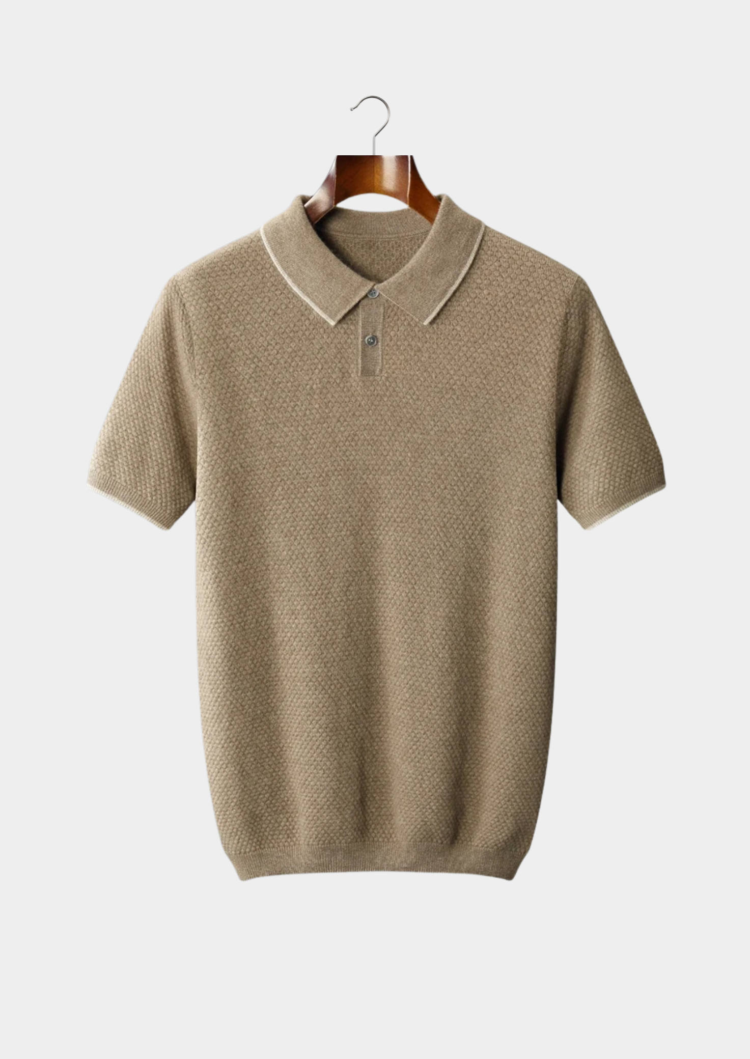 Cashmere Two-Tone Polo