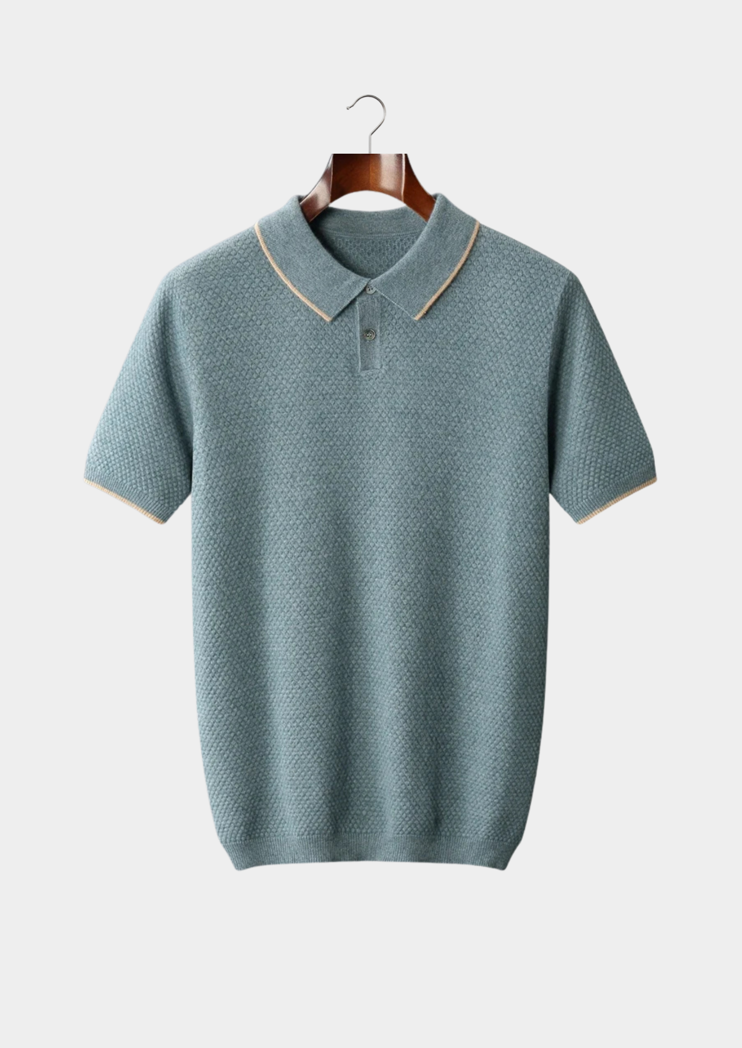 Cashmere Two-Tone Polo