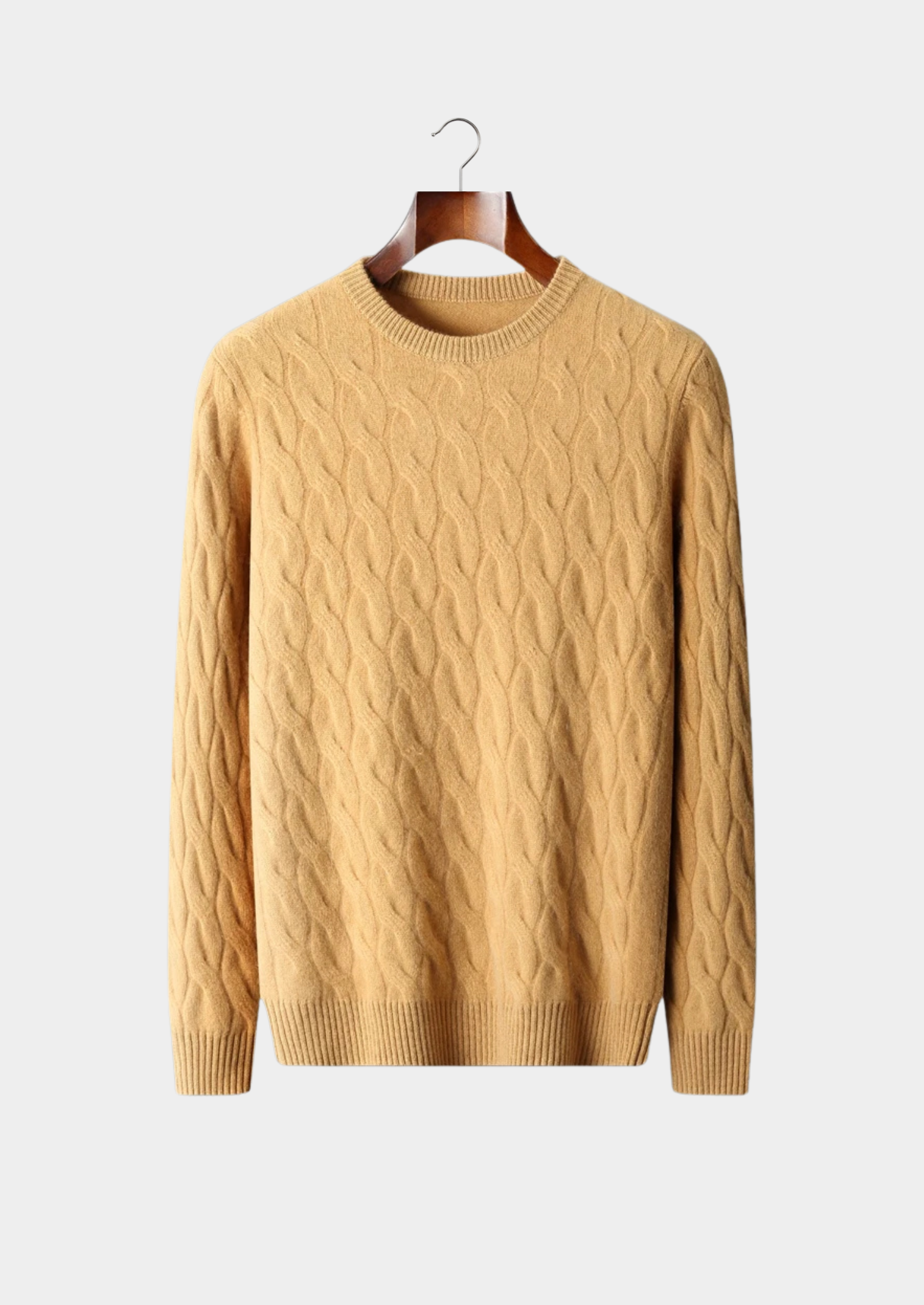 Cashmere Cable Crewneck