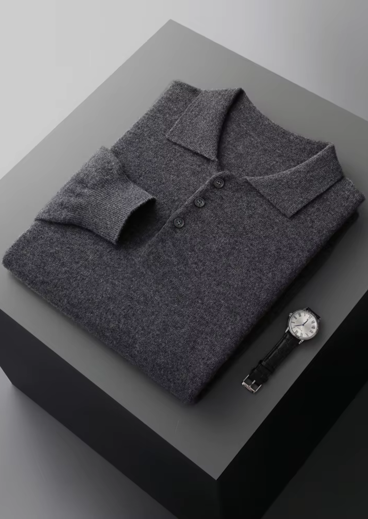 Pure Merino Wool Classic Sweater Polo