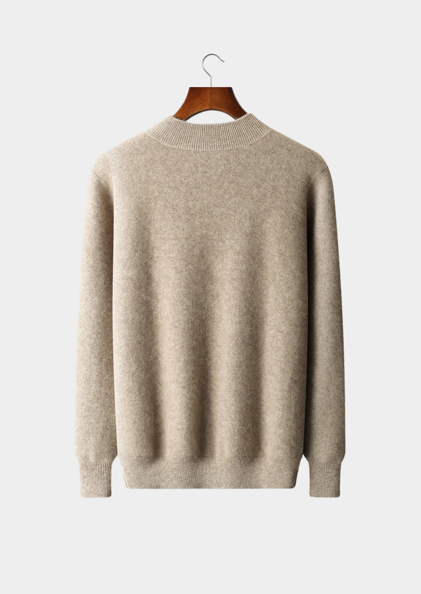 Cashmere Two Tone Zip Cardigan