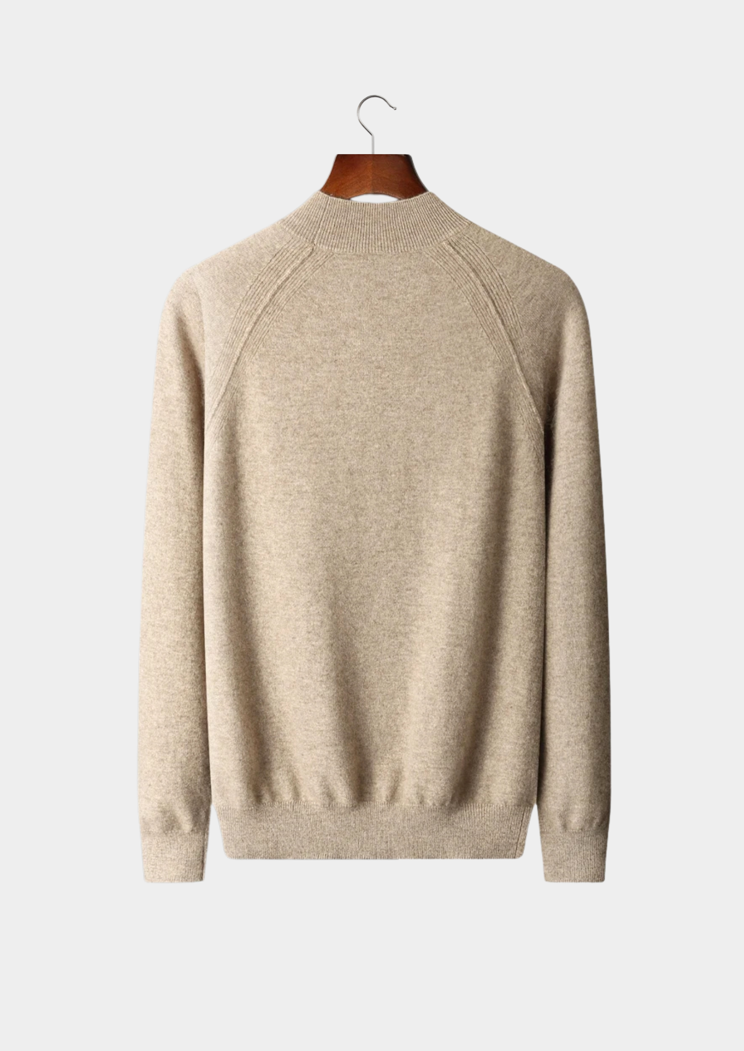 Pure Merino Wool Raglan Mockneck