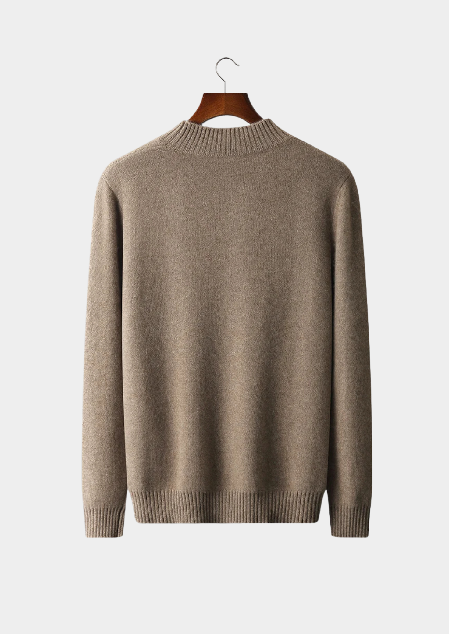 Pure Merino Wool Jacquard Mockneck