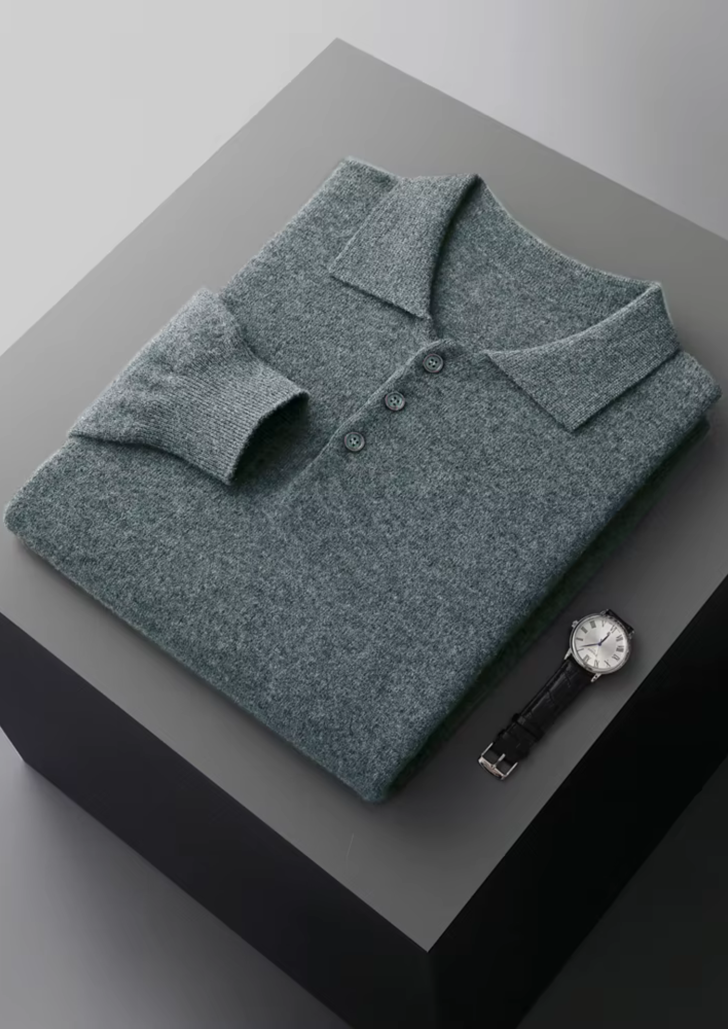 Pure Merino Wool Classic Sweater Polo