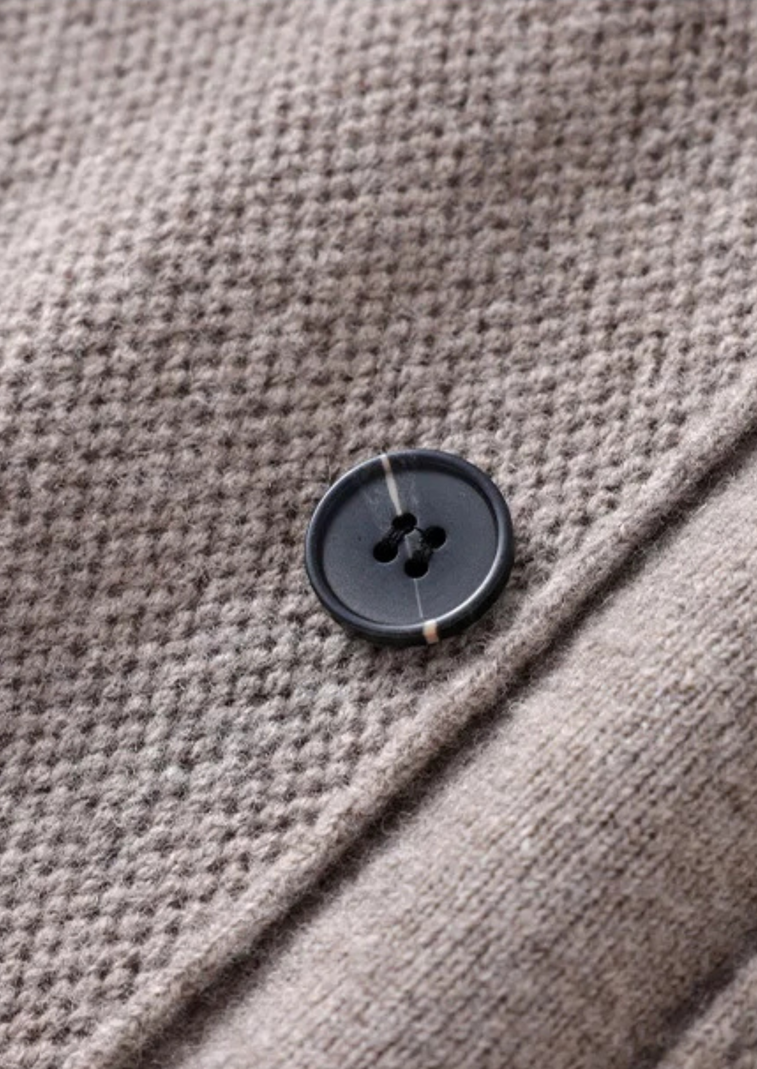 Pure Merino Wool Button Overshirt