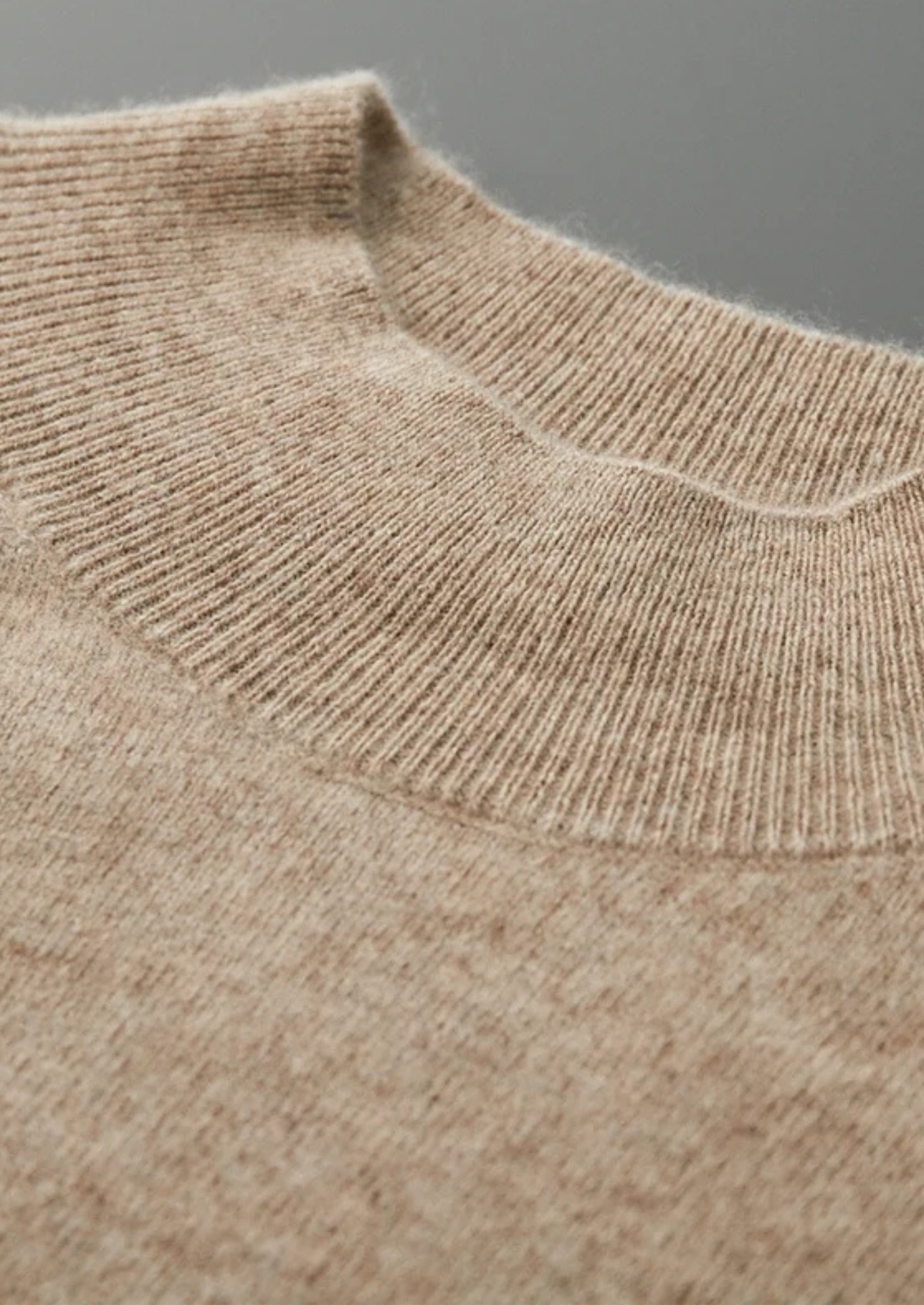 Pure Merino Wool Raglan Mockneck