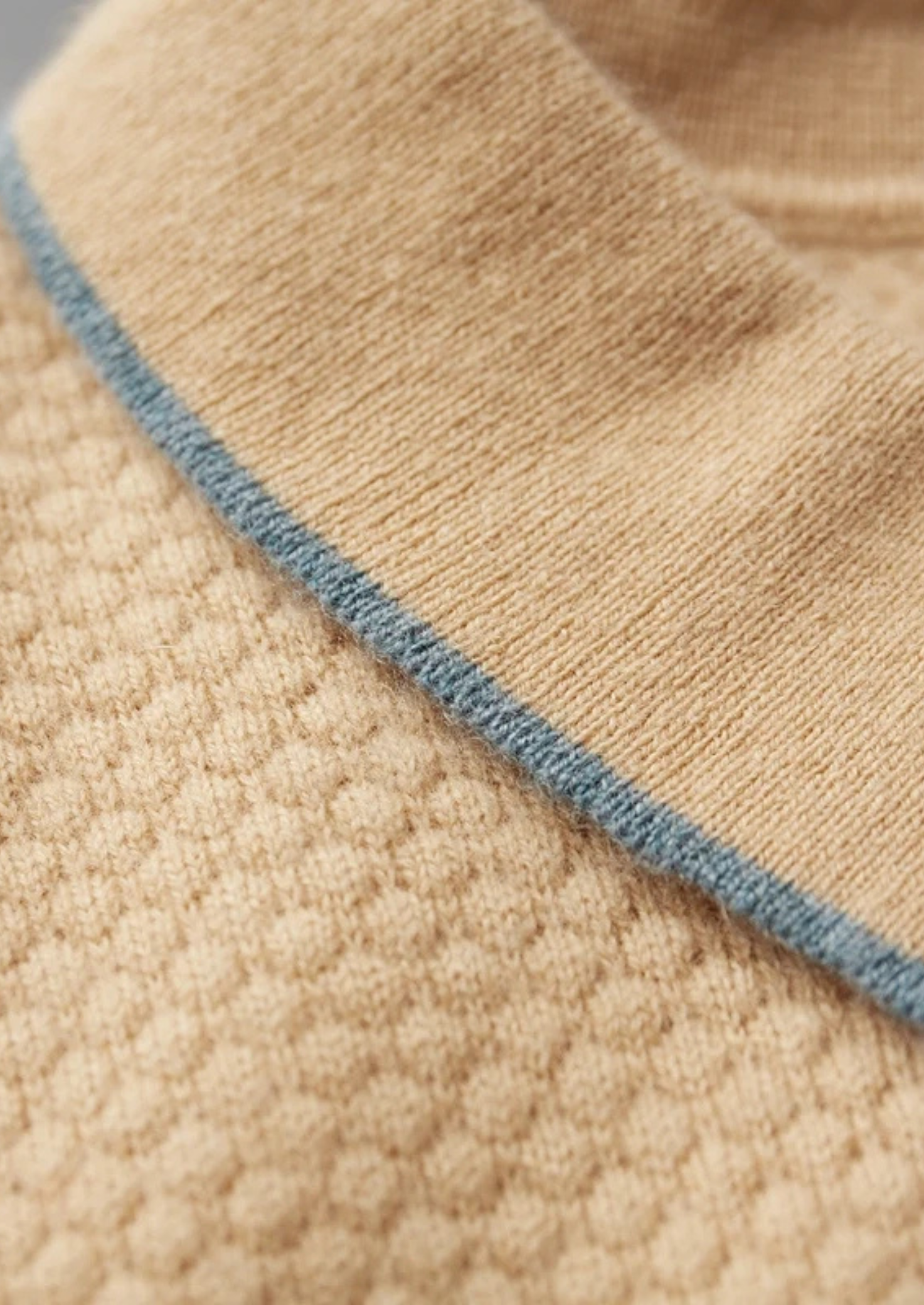Cashmere Two-Tone Polo