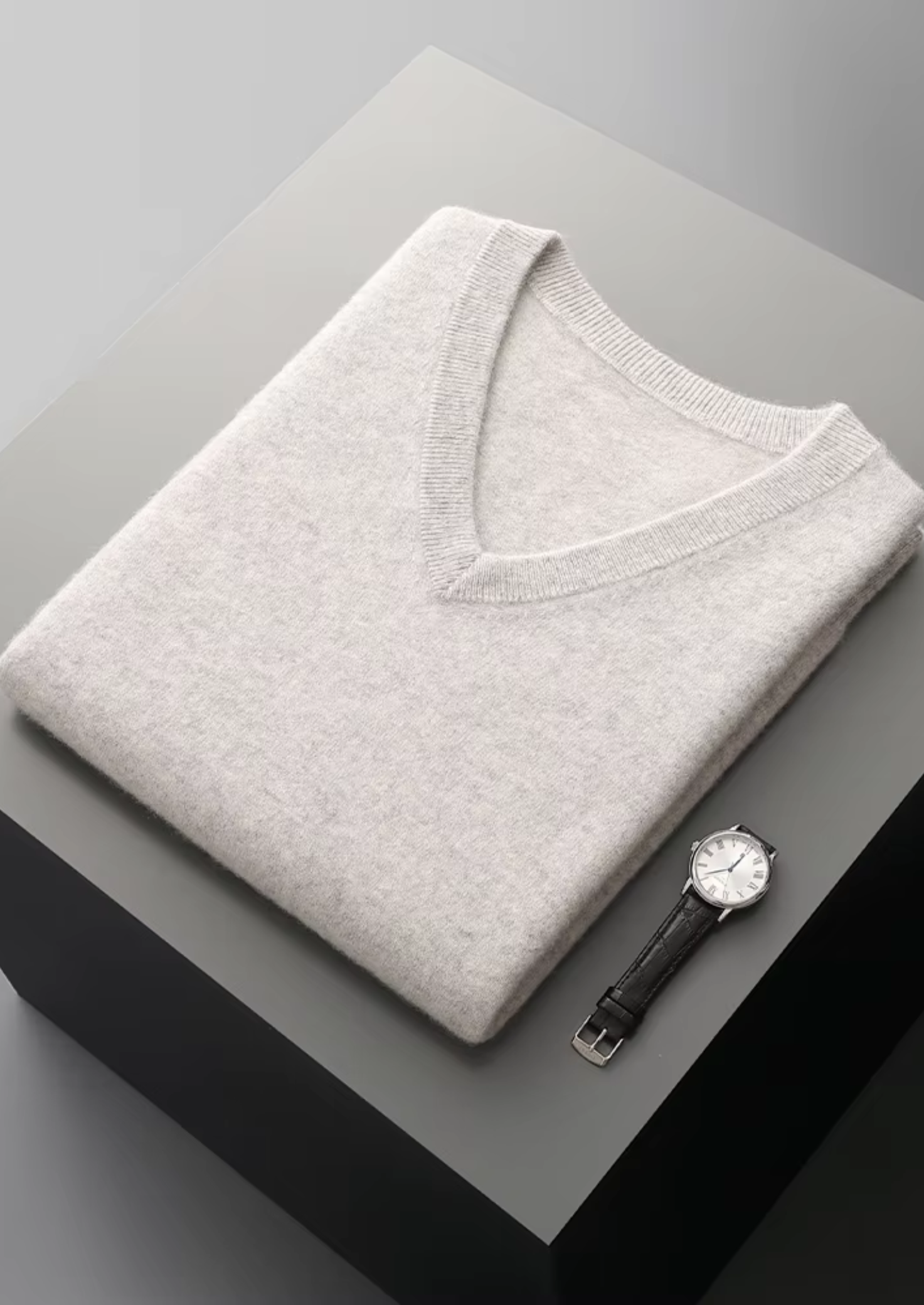 Pure Merino Wool V-Neck Vest
