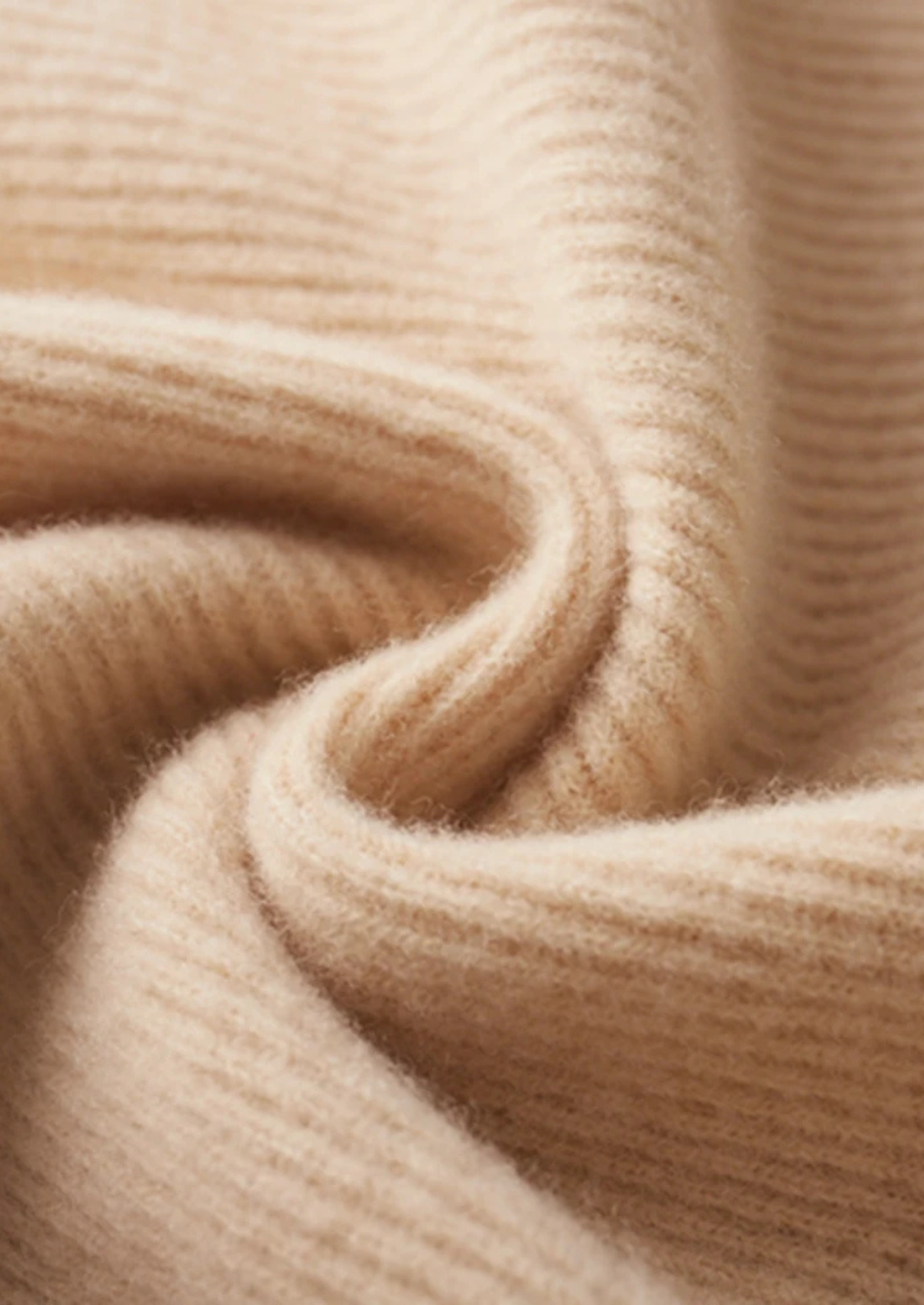 Pure Merino Wool Ribbed Zip Cardigan