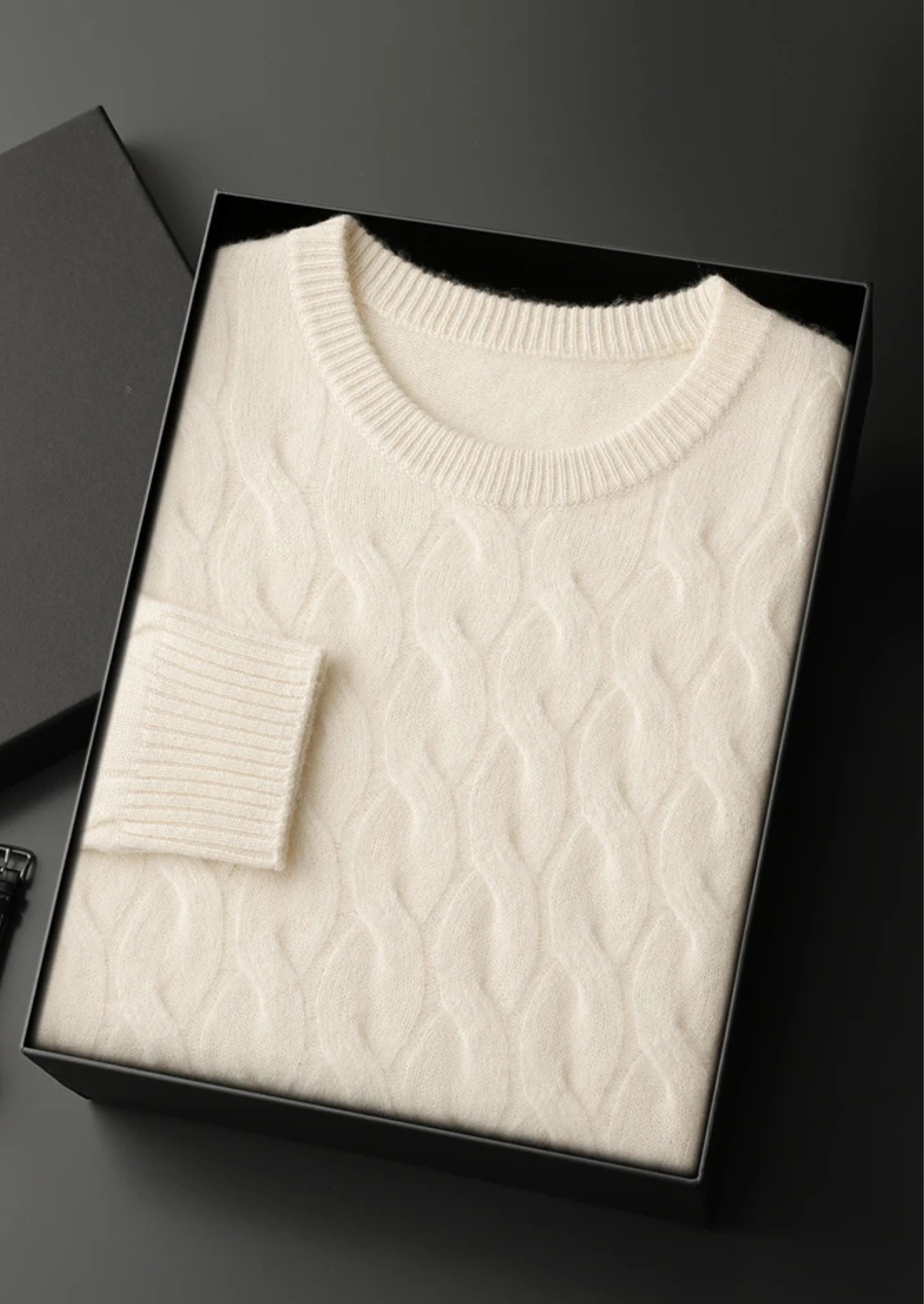 Cashmere Cable Crewneck