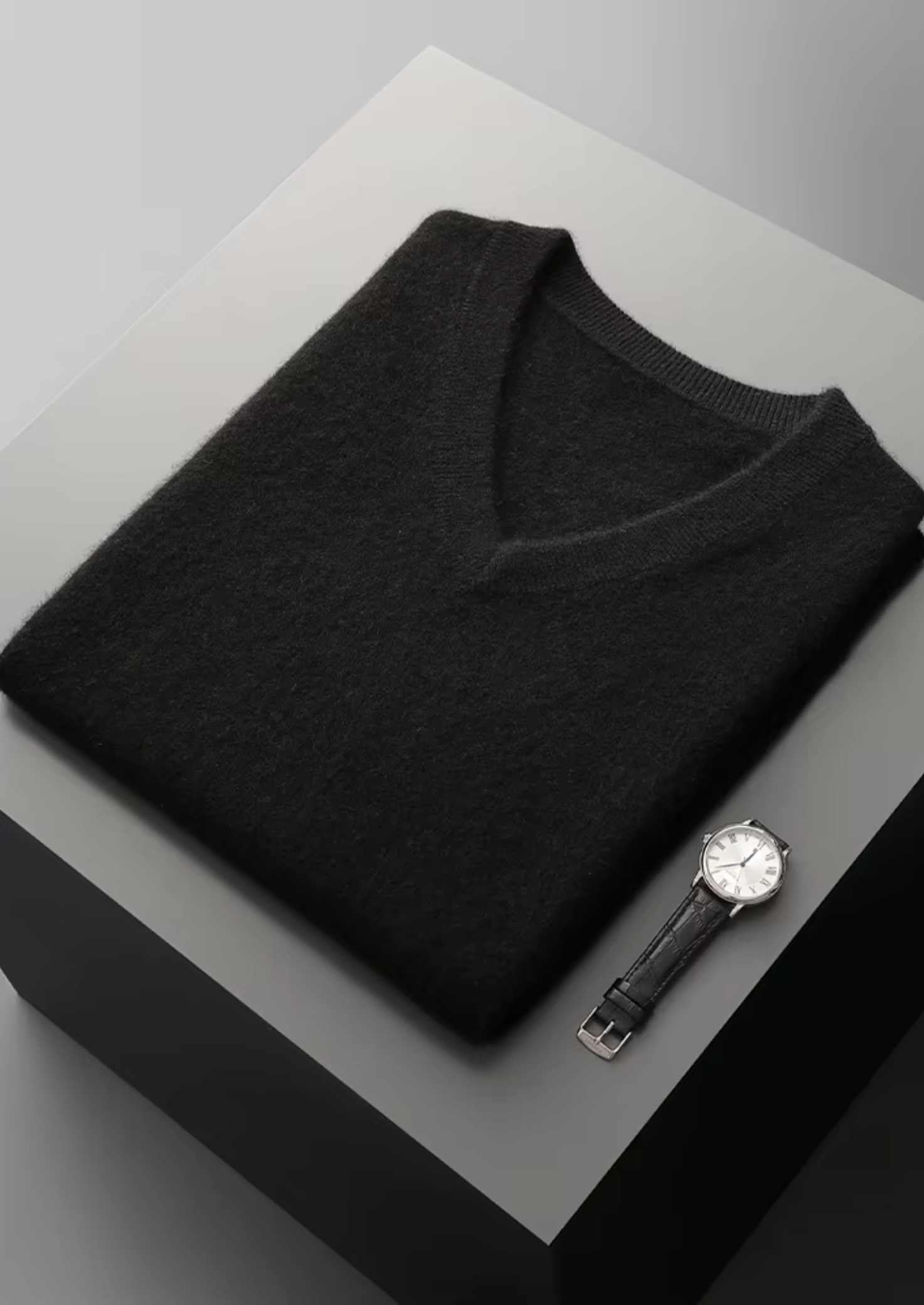 Pure Merino Wool V-Neck Vest
