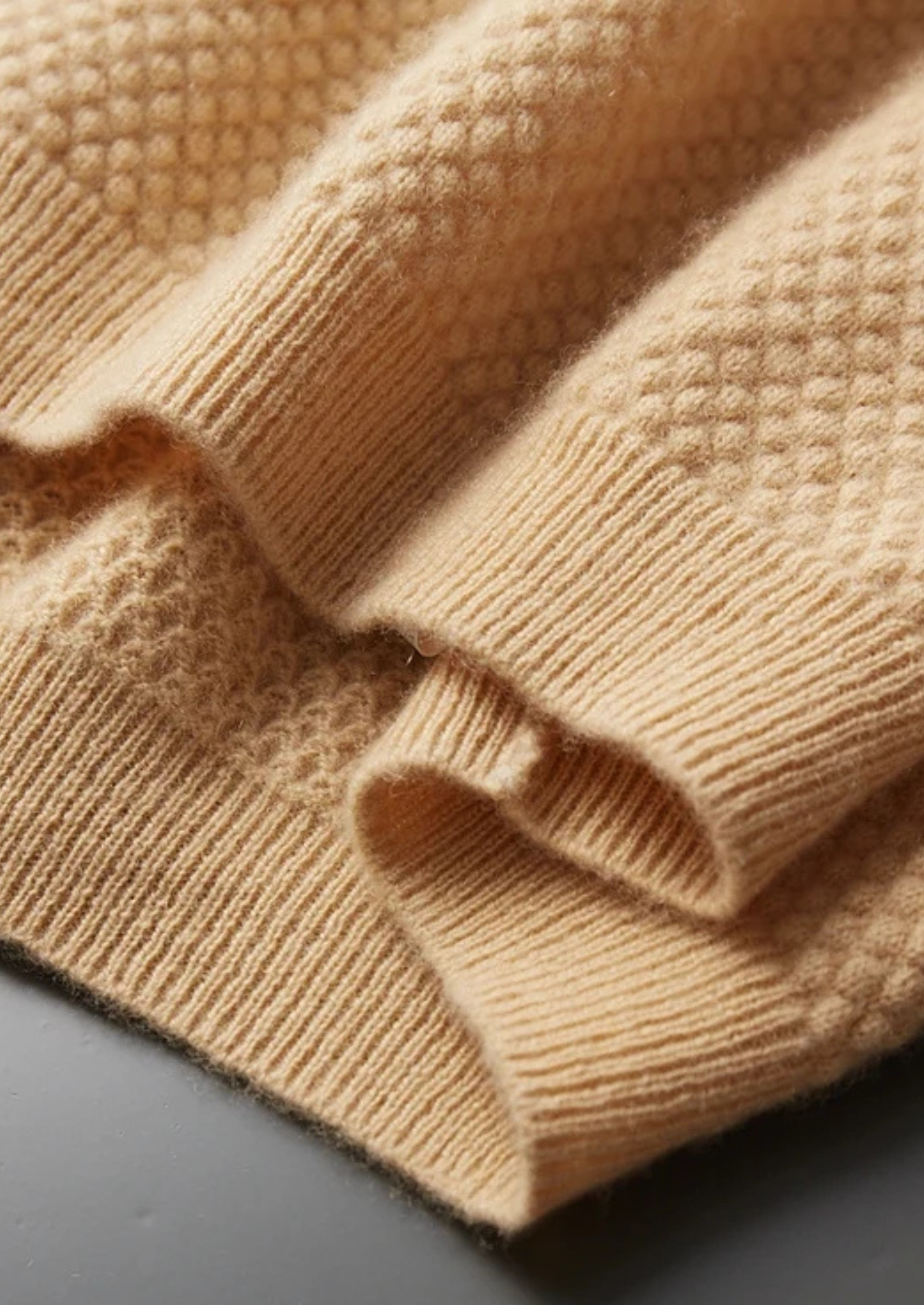 Cashmere Two-Tone Polo