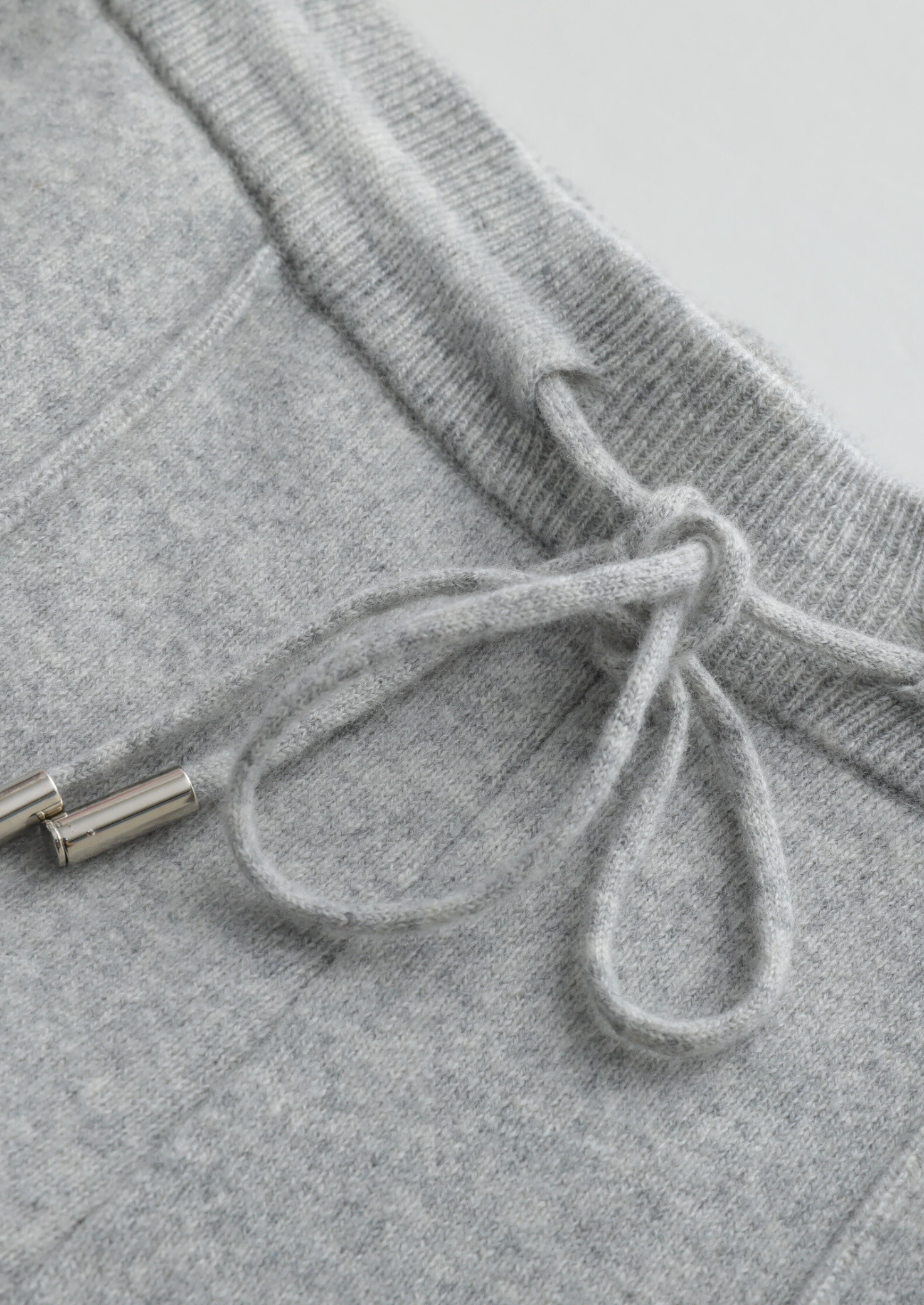 Pure Merino Wool Light Gray Milano Set