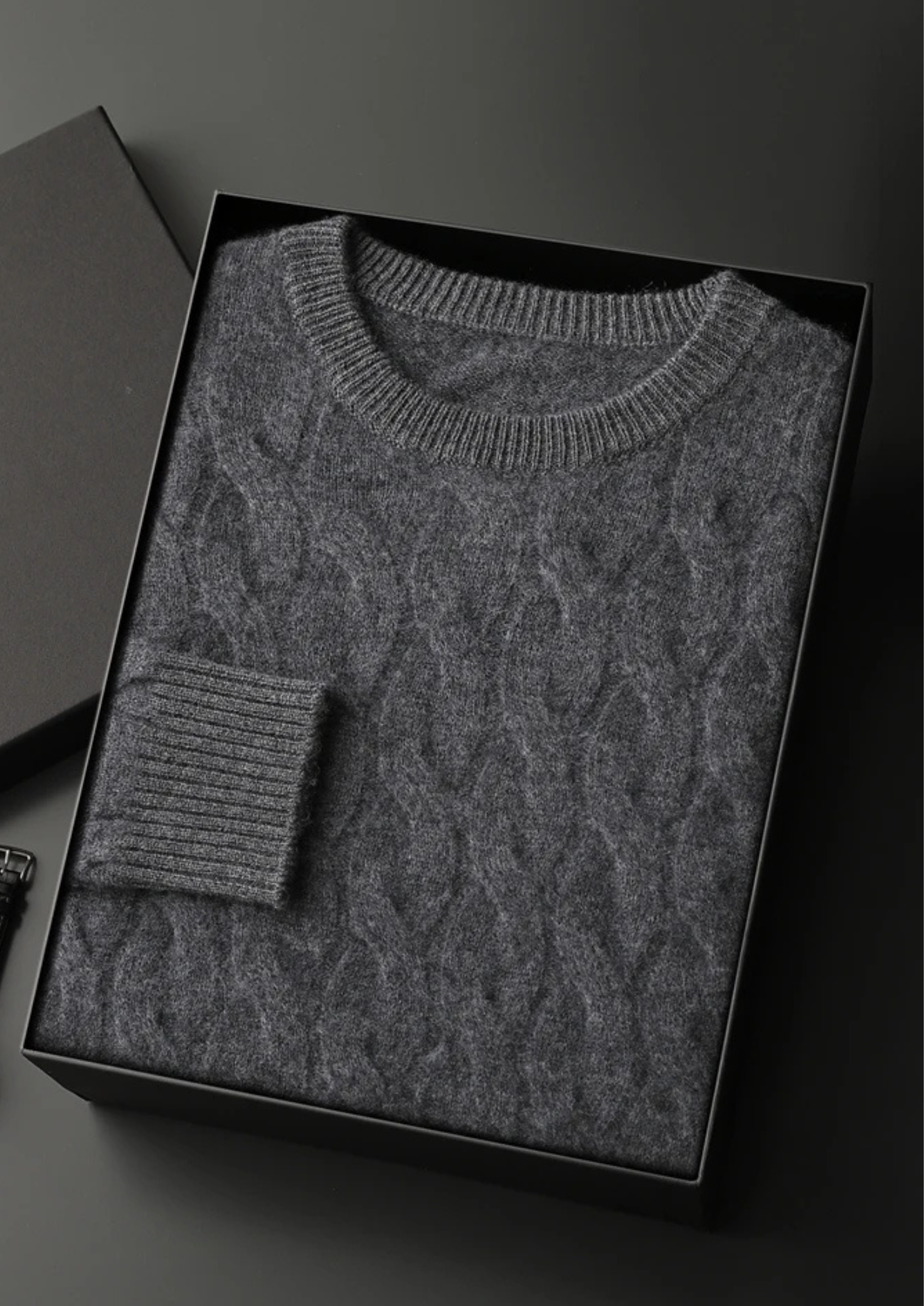 Cashmere Cable Crewneck