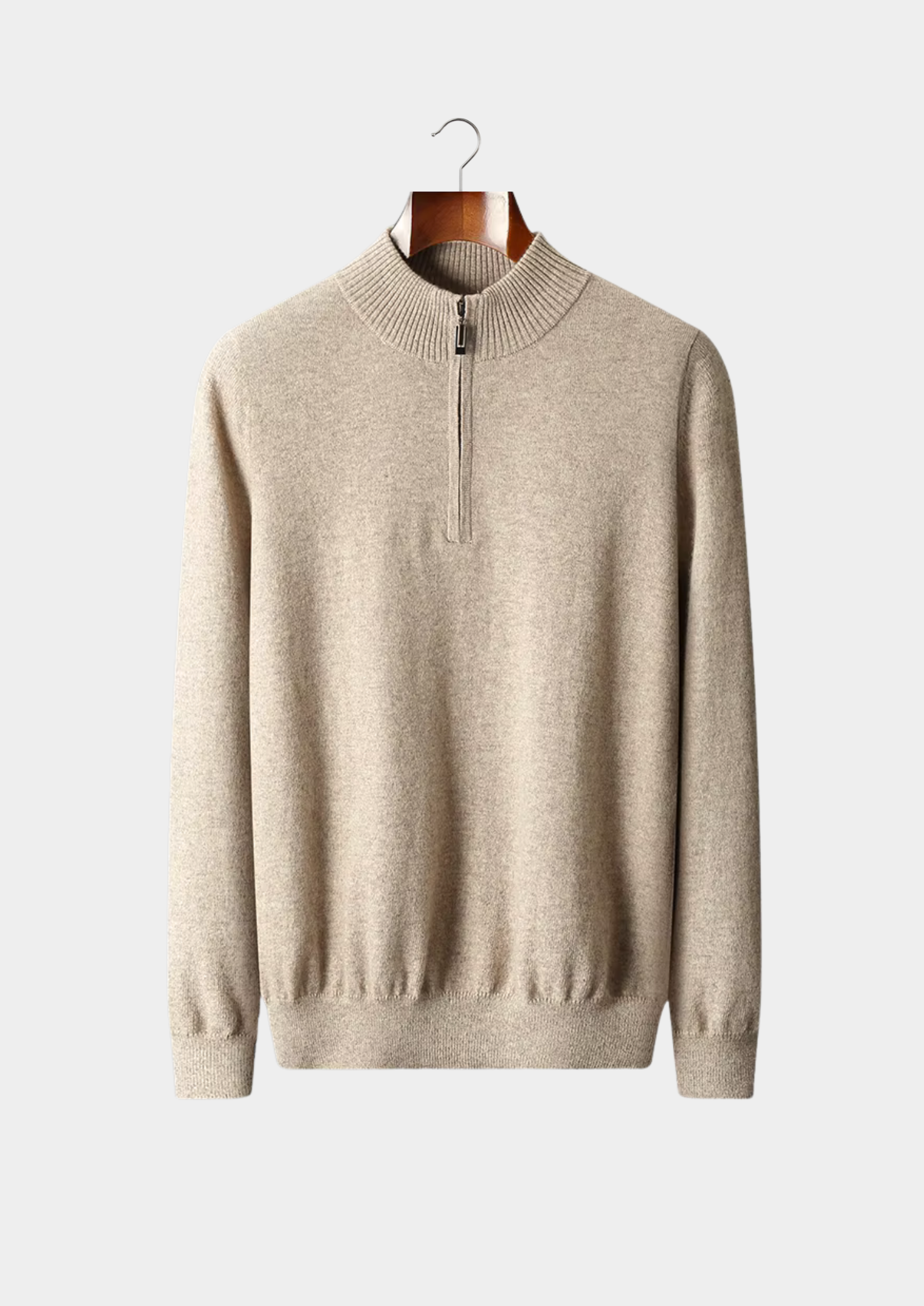 Pure Merino Wool Half Zip Sweater