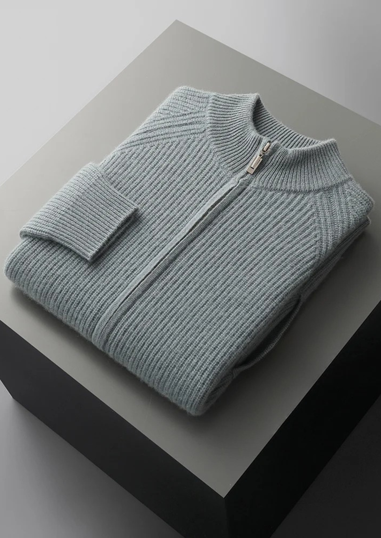 Cashmere Ribbed Cardigan