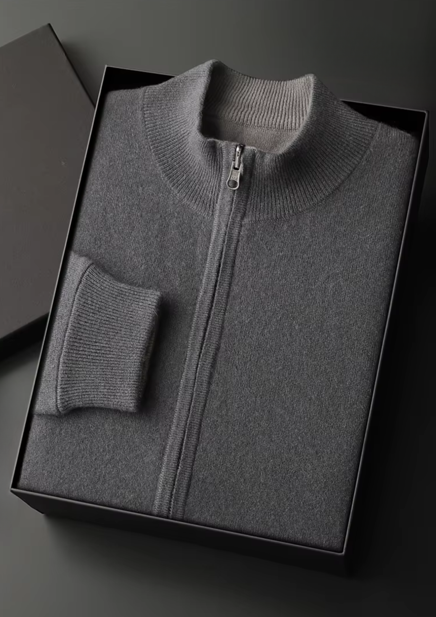 Pure Merino Wool Zip Cardigan