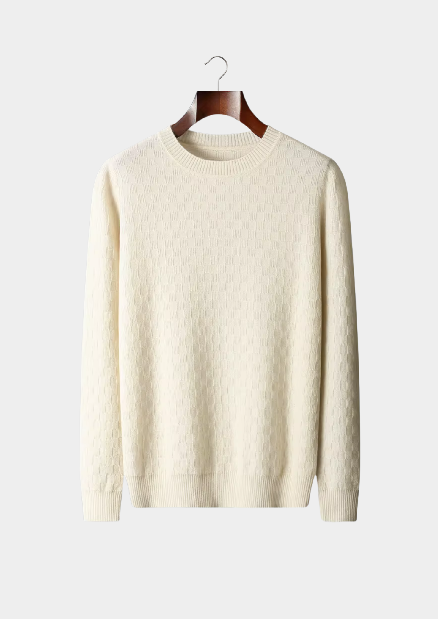 Cashmere Textured Crewneck