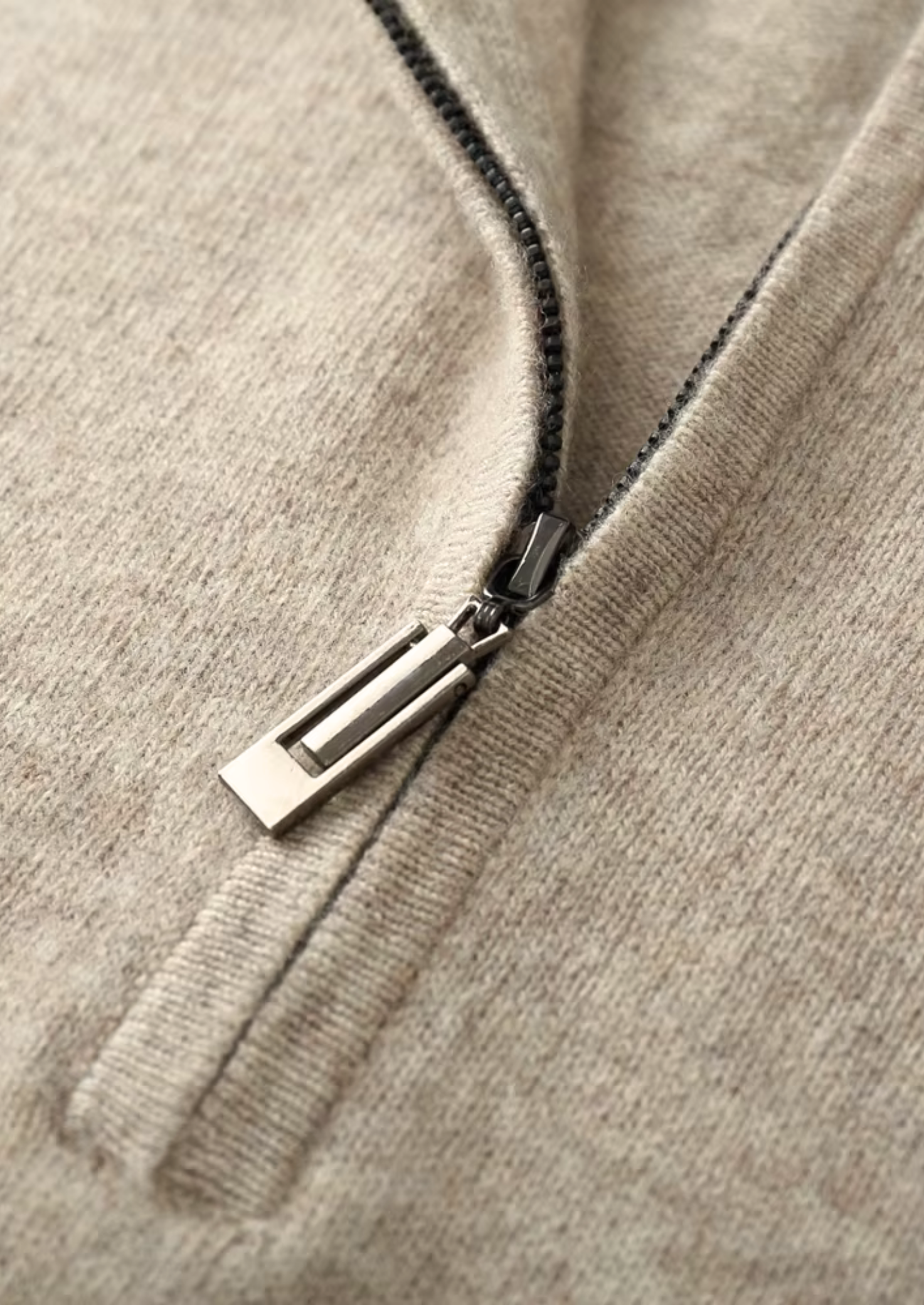 Pure Merino Wool Half Zip Sweater