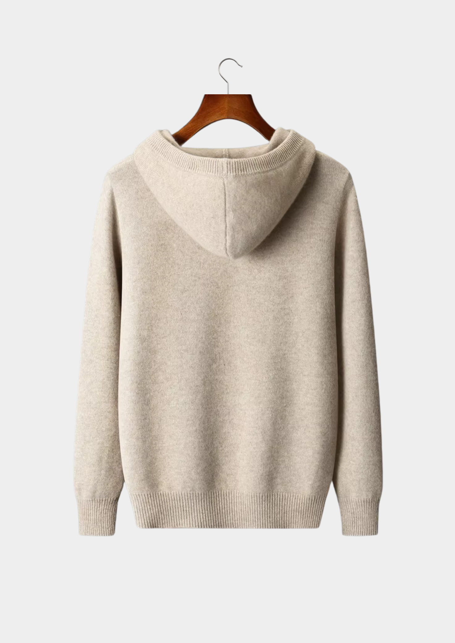 Pure Merino Wool Button Hoodie