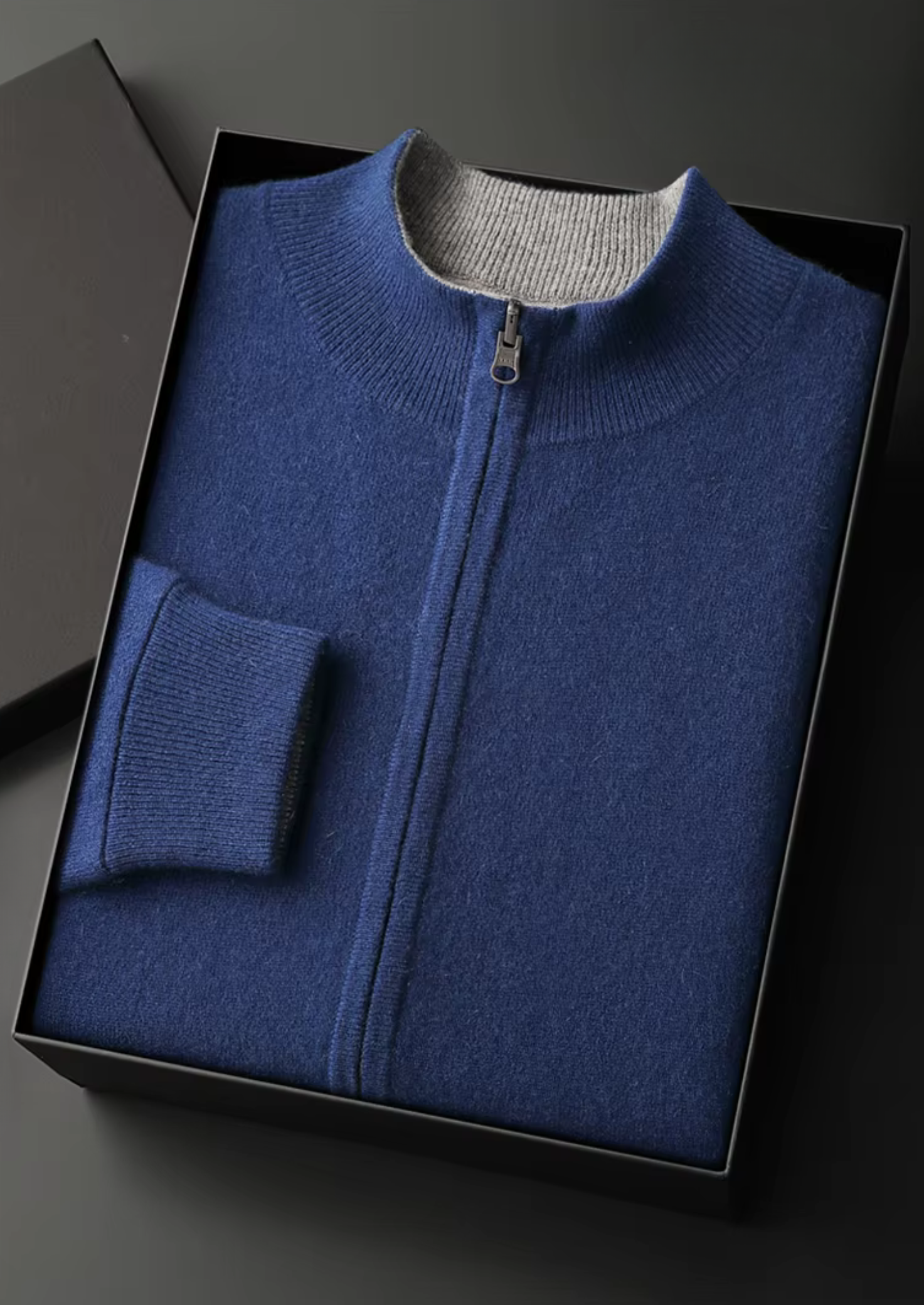 Pure Merino Wool Zip Cardigan