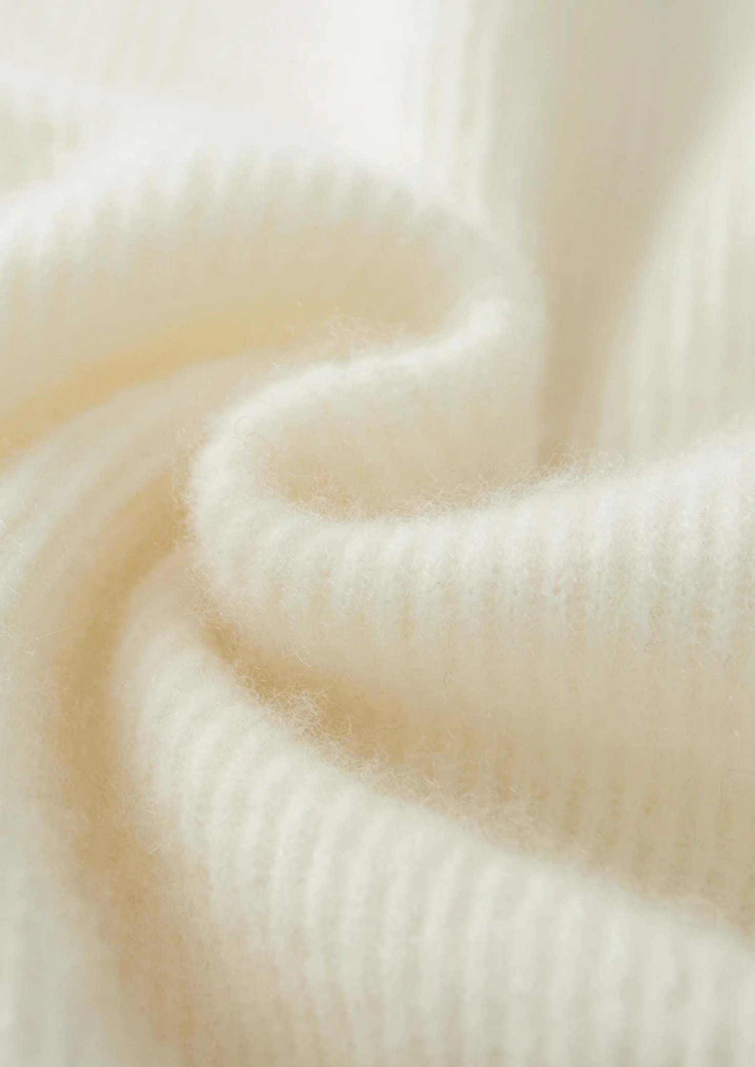 Pure Merino Wool Ribbed Zipper Cardigan