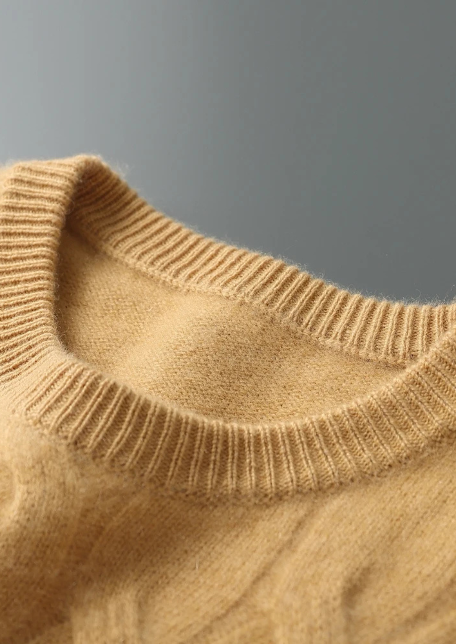 Cashmere Cable Crewneck