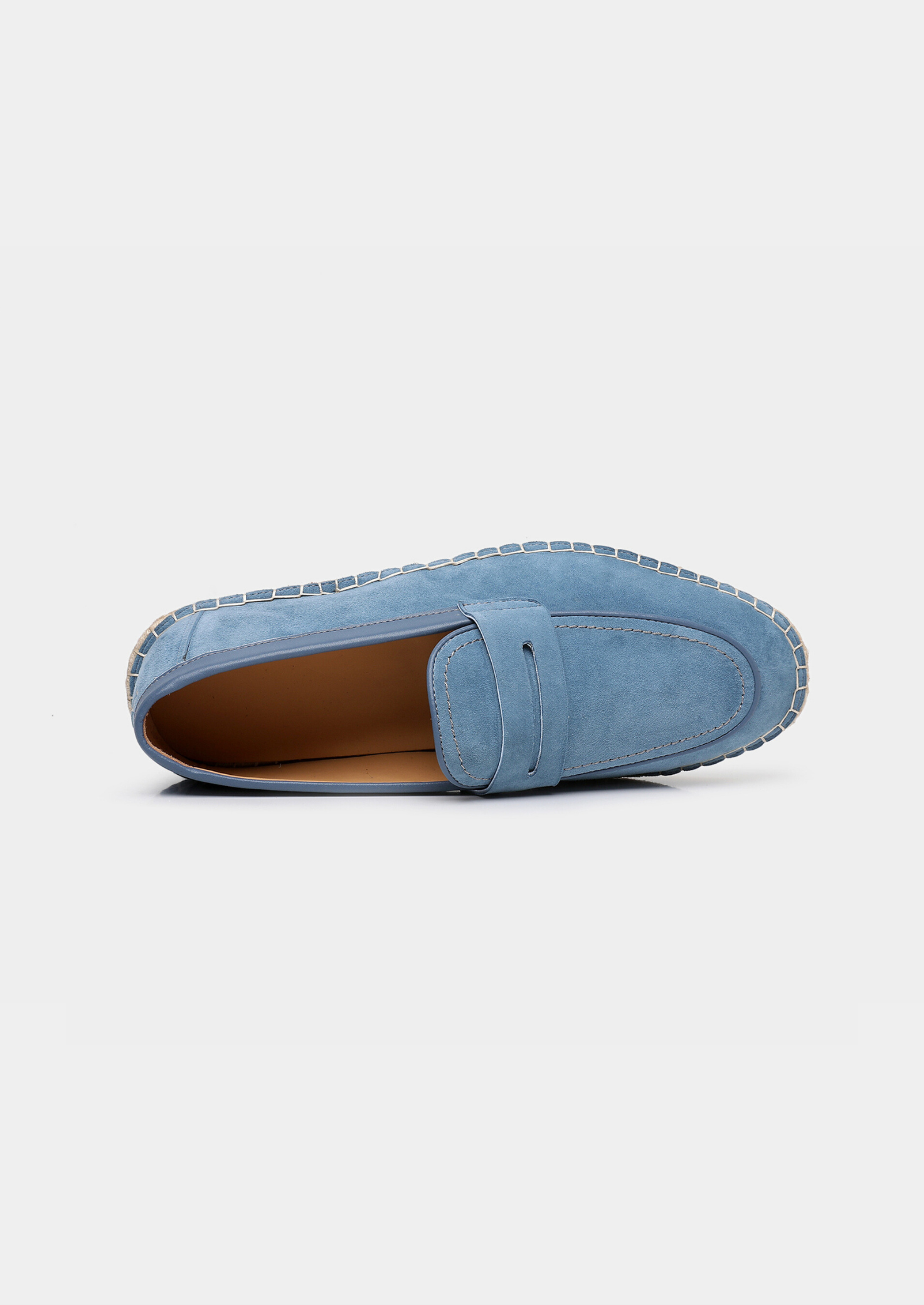 Light Blue Suede Penny Seaside Espadrilles