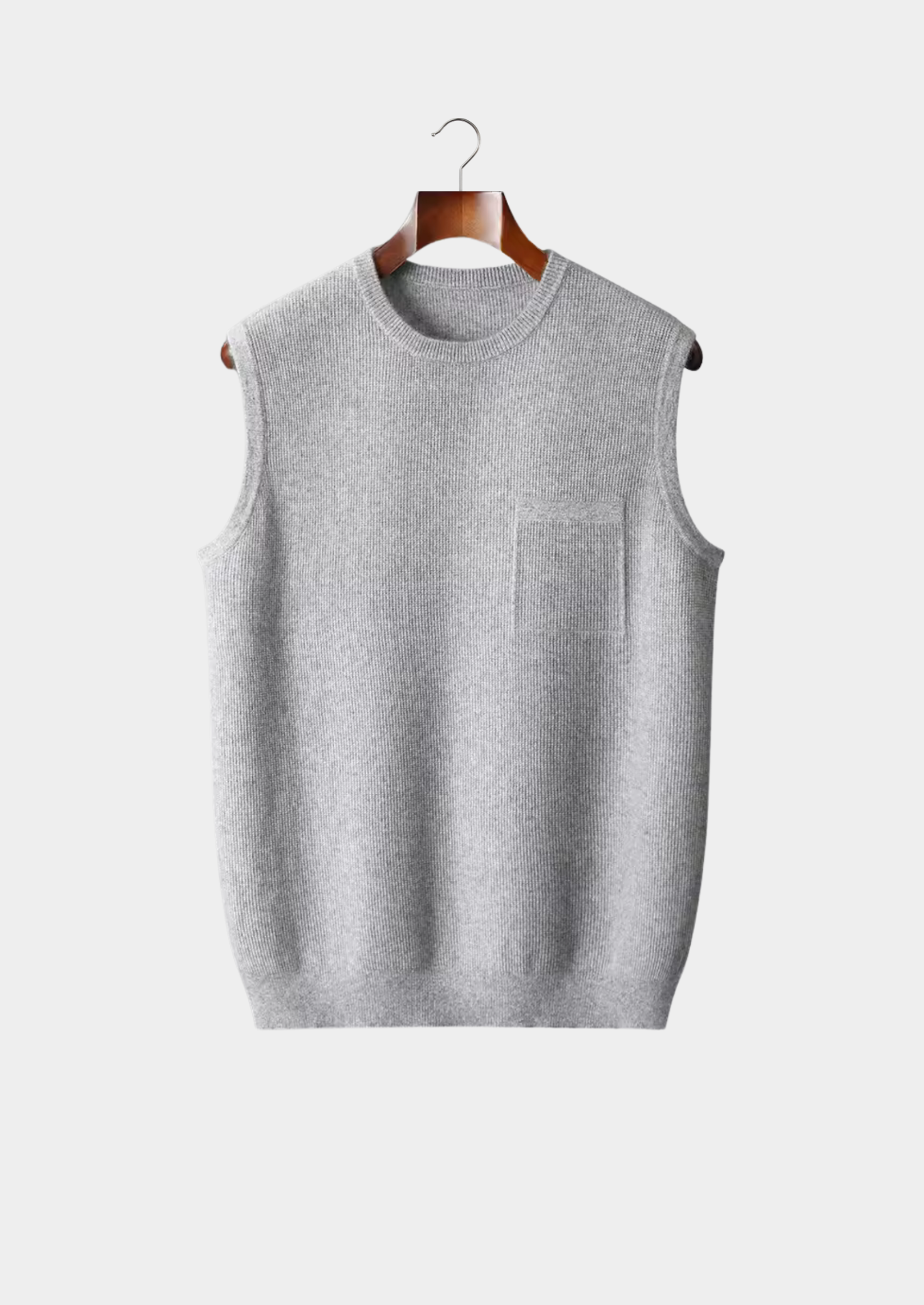 Pure Merino Wool Crewneck Vest