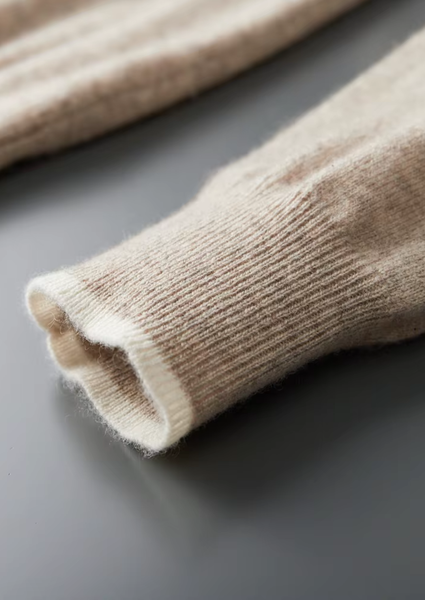 Cashmere Two Tone Button Polo