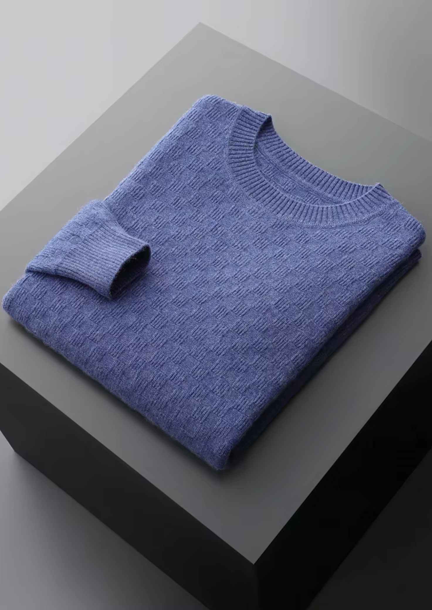 Cashmere Textured Crewneck