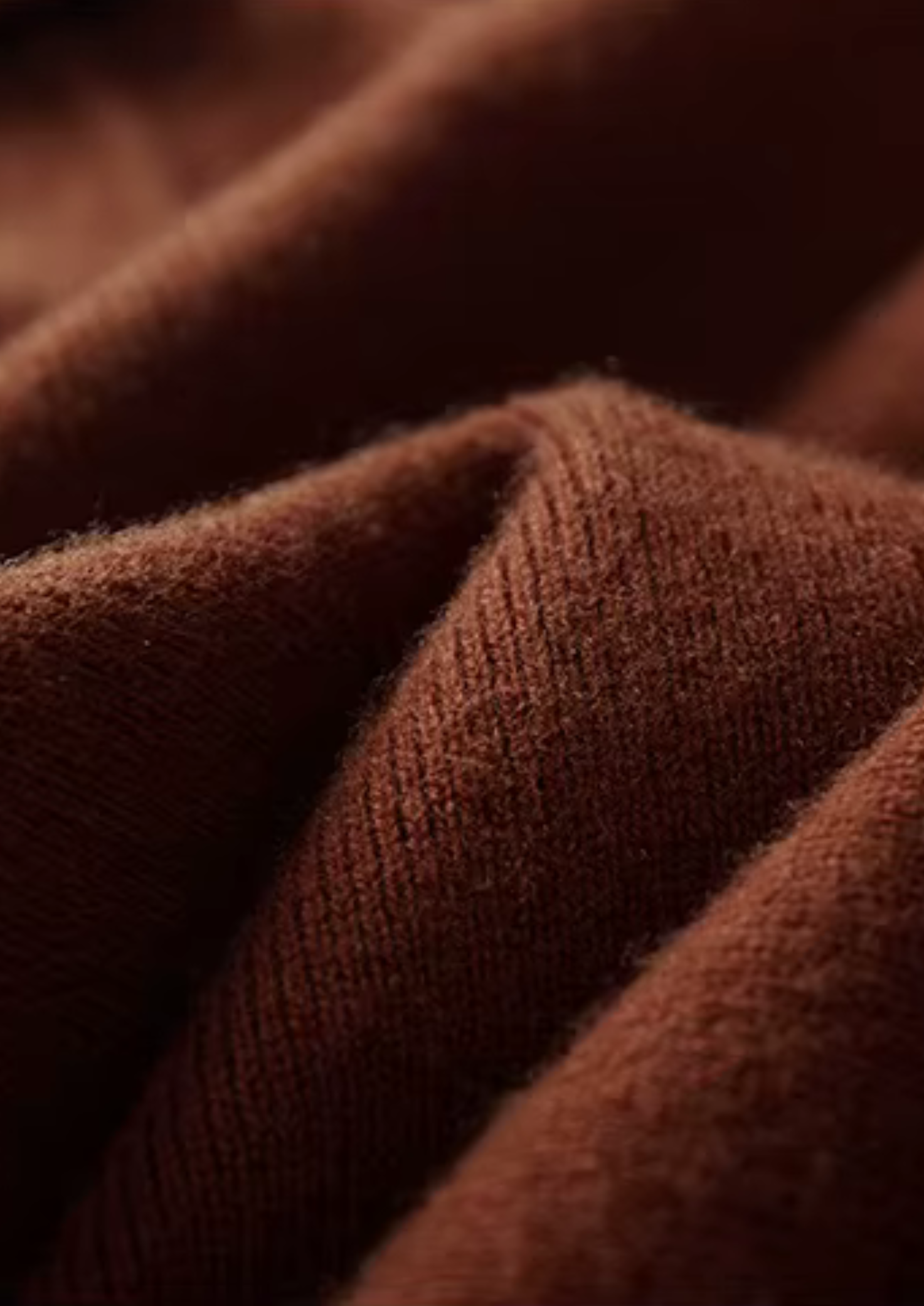 Pure Merino Wool Ribbed Buttonless Polo