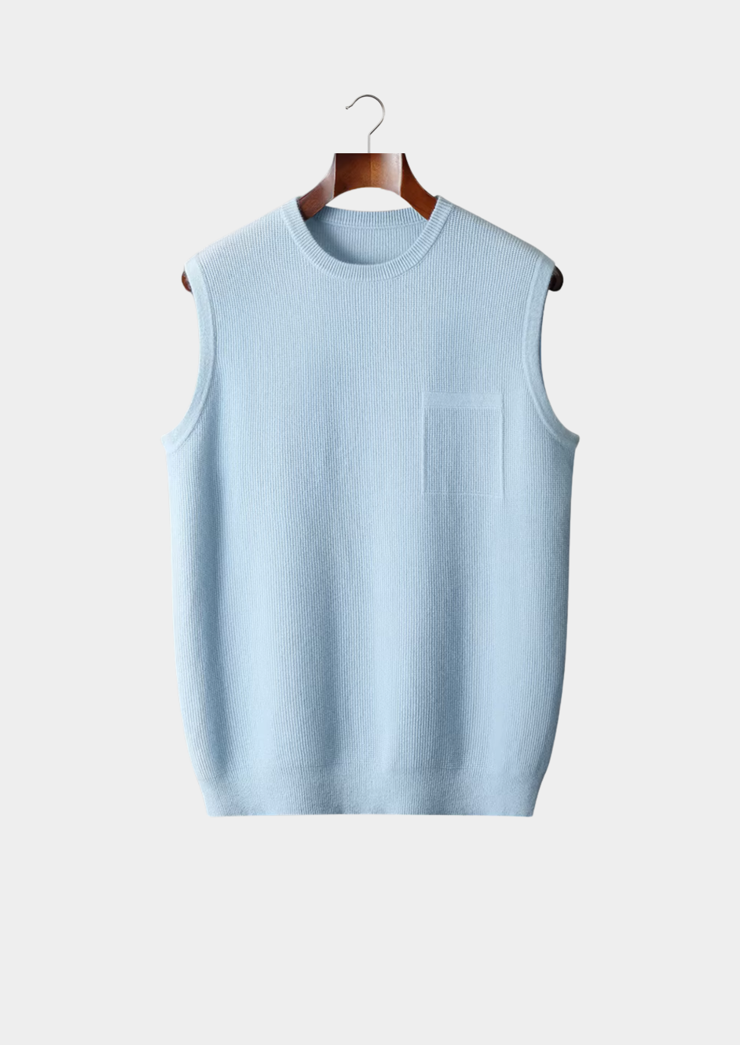 Pure Merino Wool Crewneck Vest