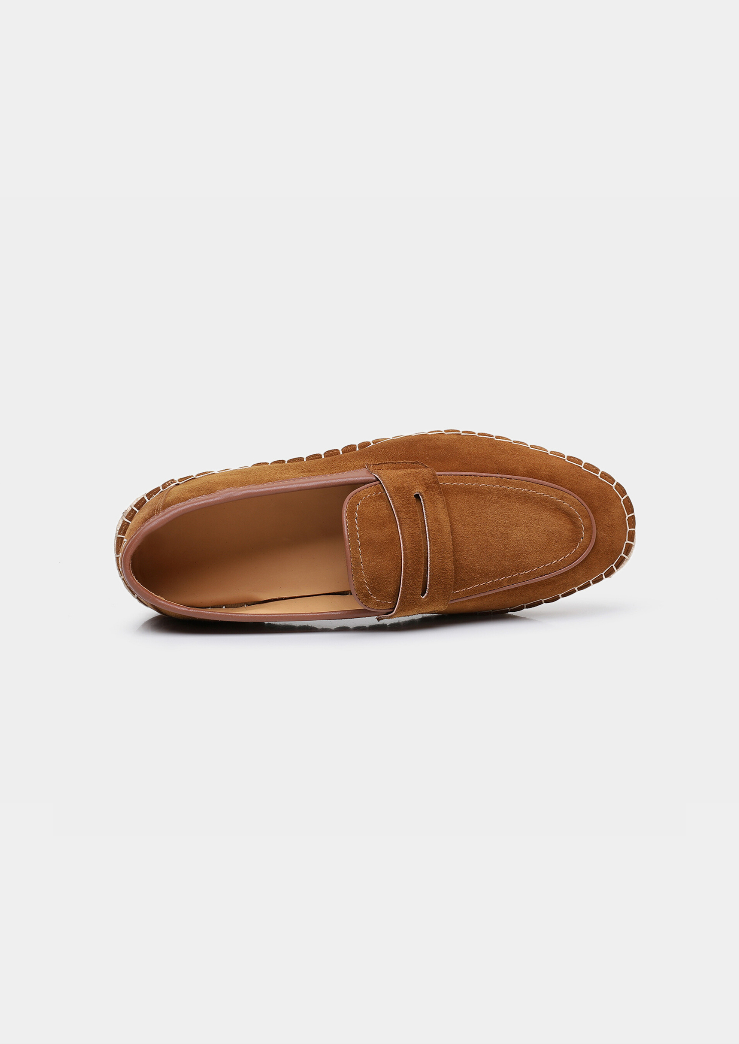 Caramel Suede Penny Seaside Espadrilles