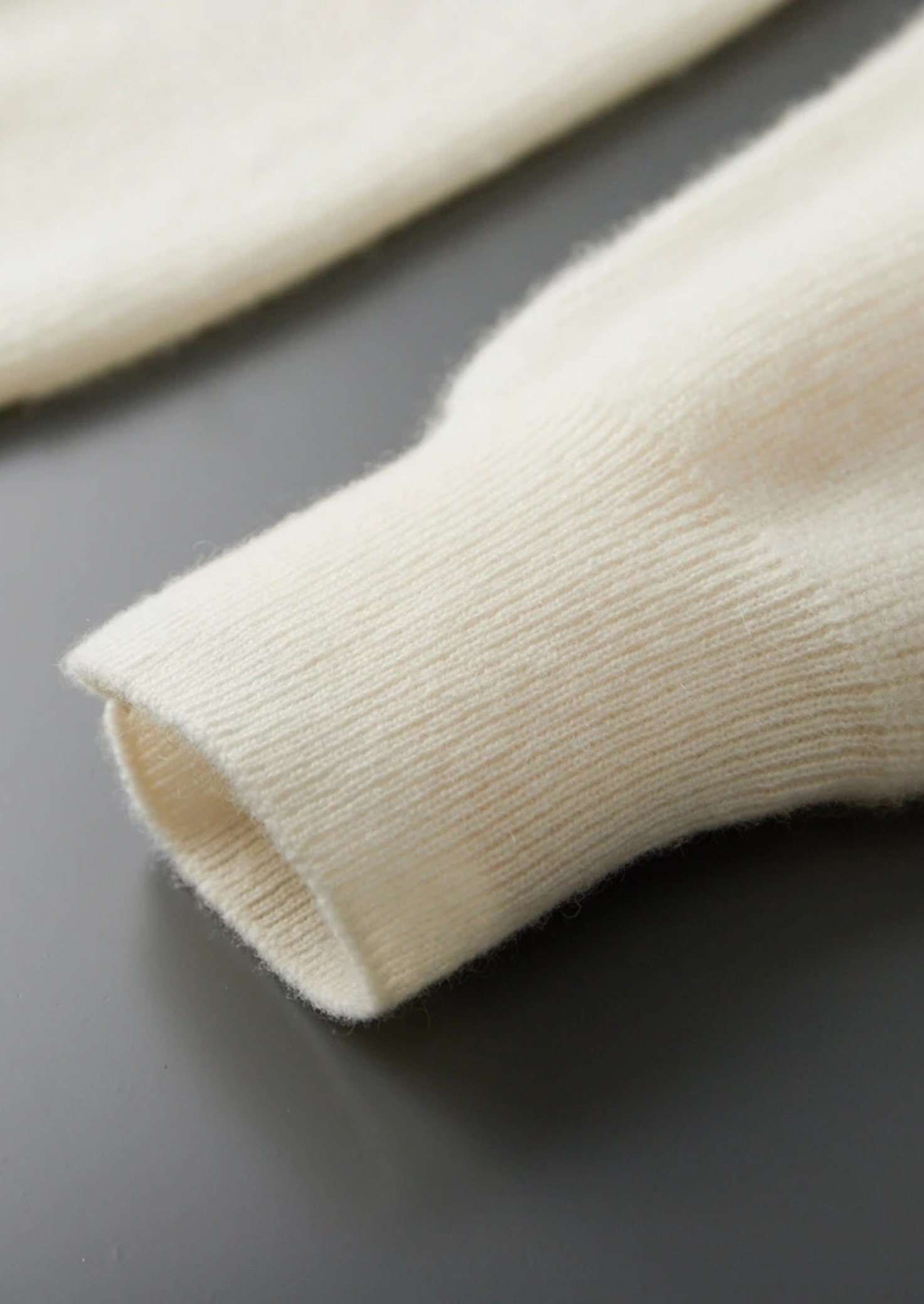 Cashmere Ribbed Half-Zip Sweater