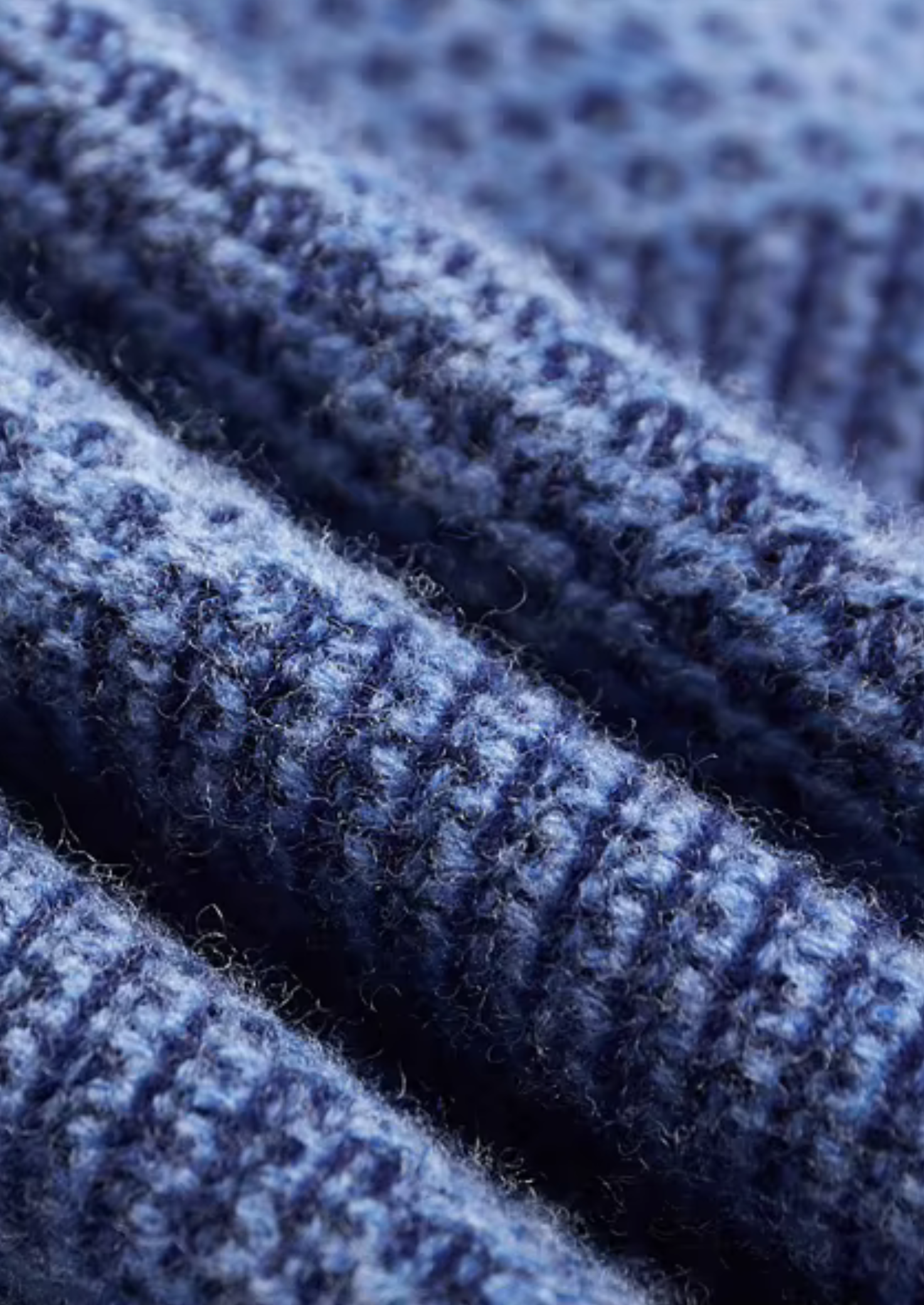 Pure Merino Wool Two Tone Patterned Mockneck