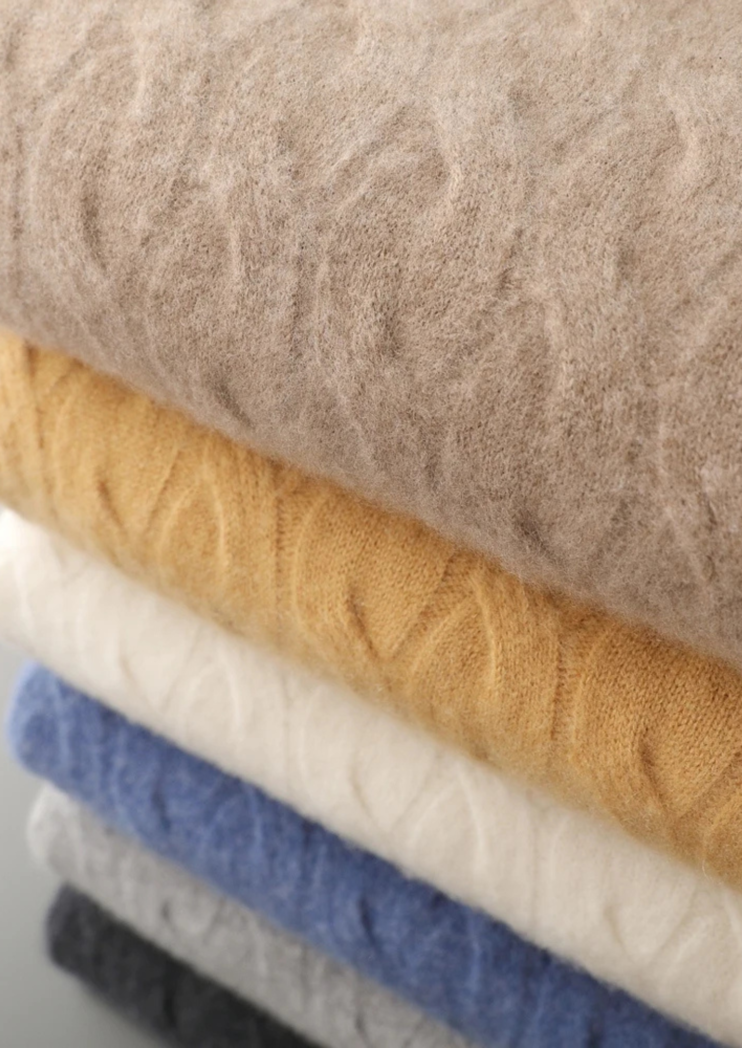 Cashmere Cable Crewneck