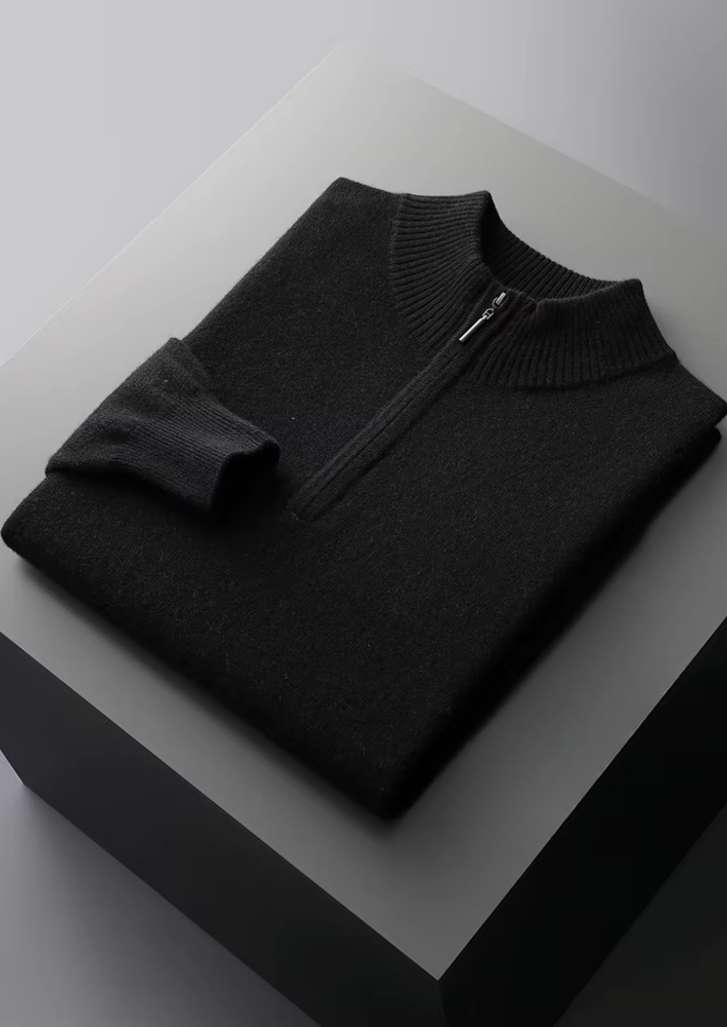 Pure Merino Wool Half Zip Sweater
