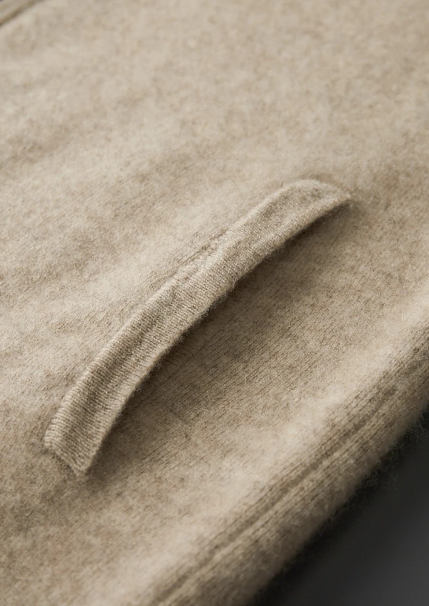Cashmere Zip Polo Cardigan