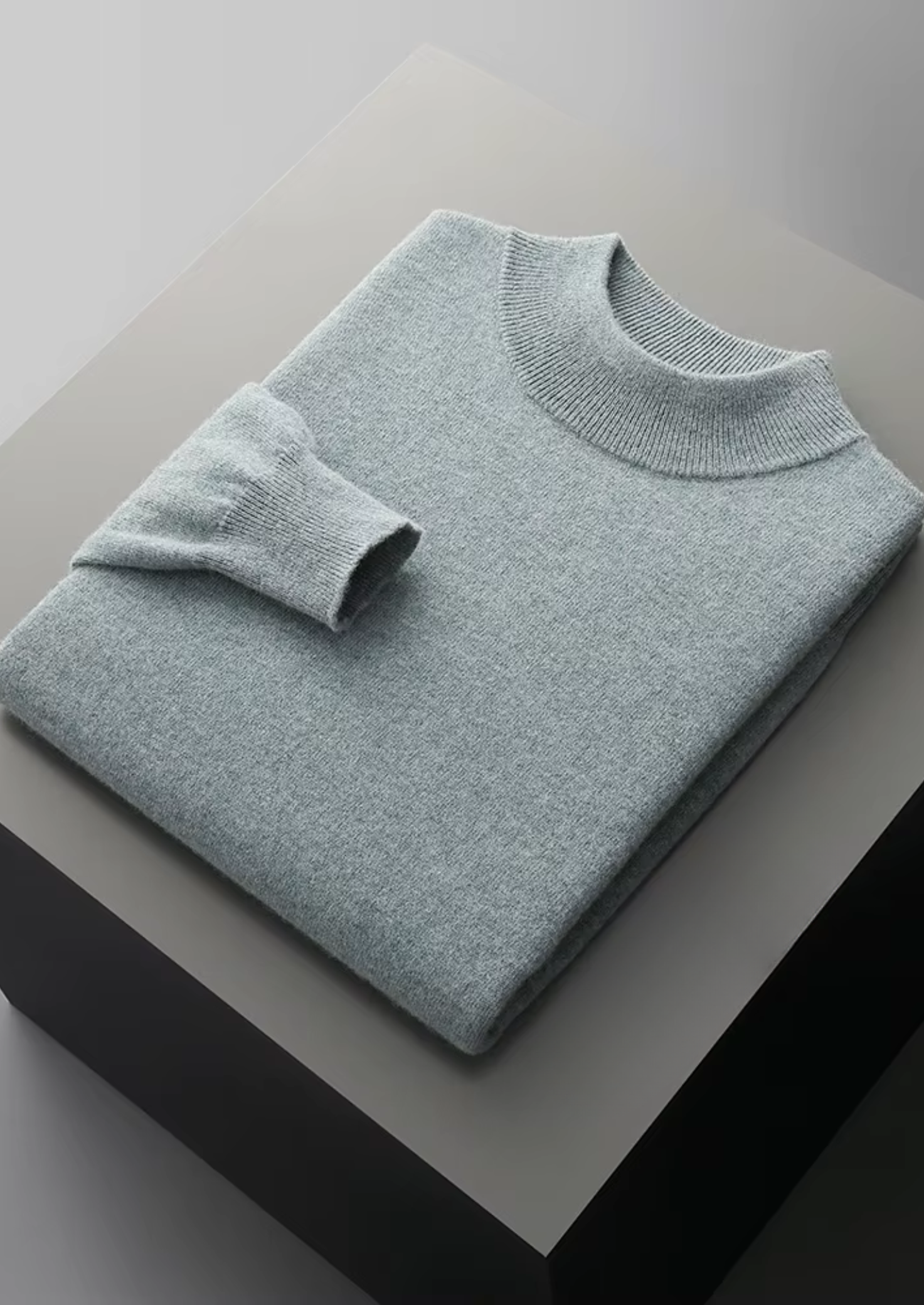 Pure Merino Wool Classic Mockneck