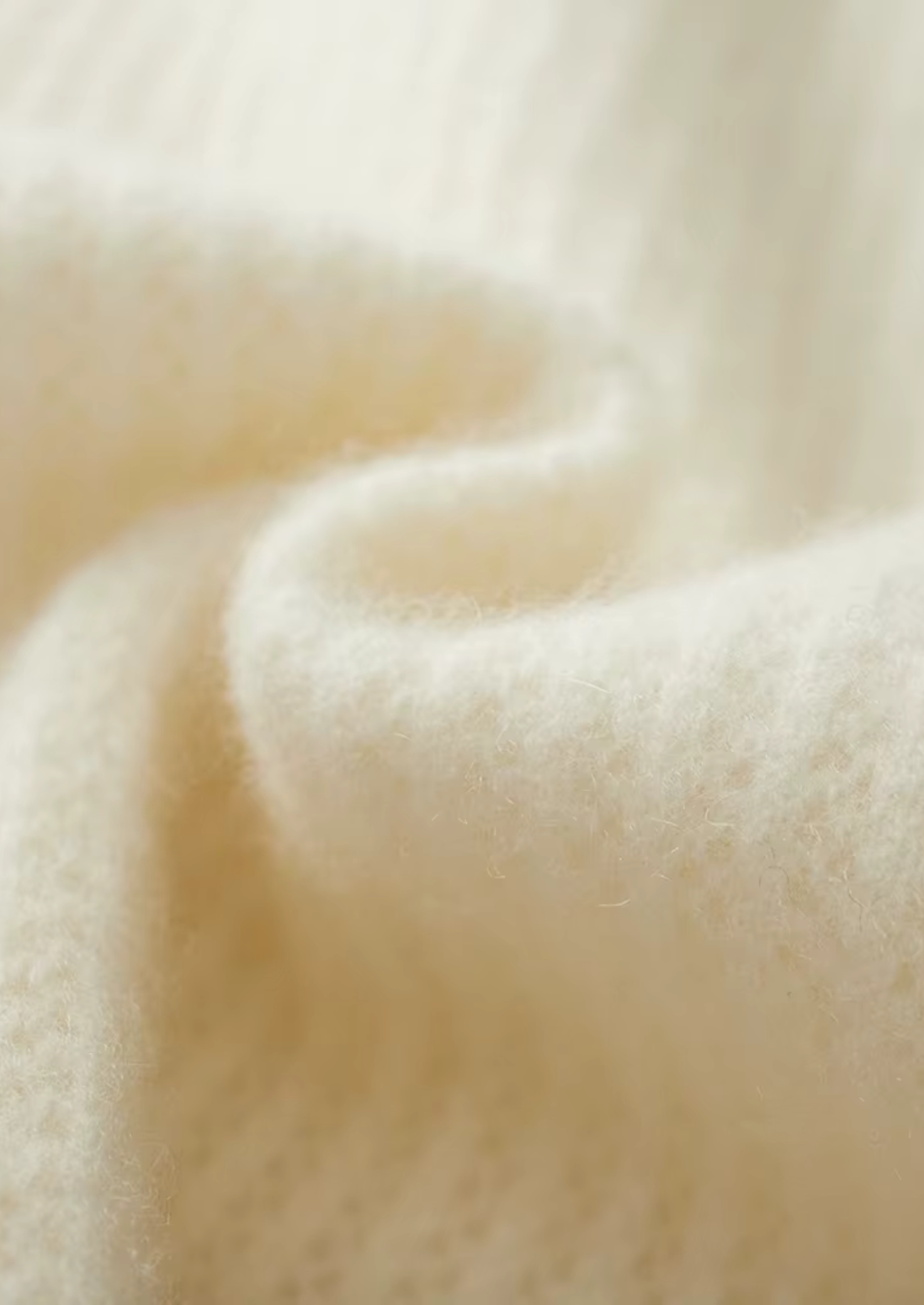 Pure Merino Wool Ribbed Zipper Hoodie