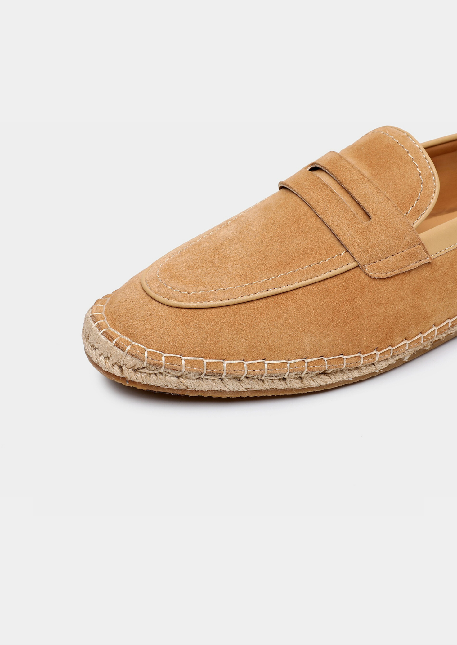 Beige Suede Penny Seaside Espadrilles