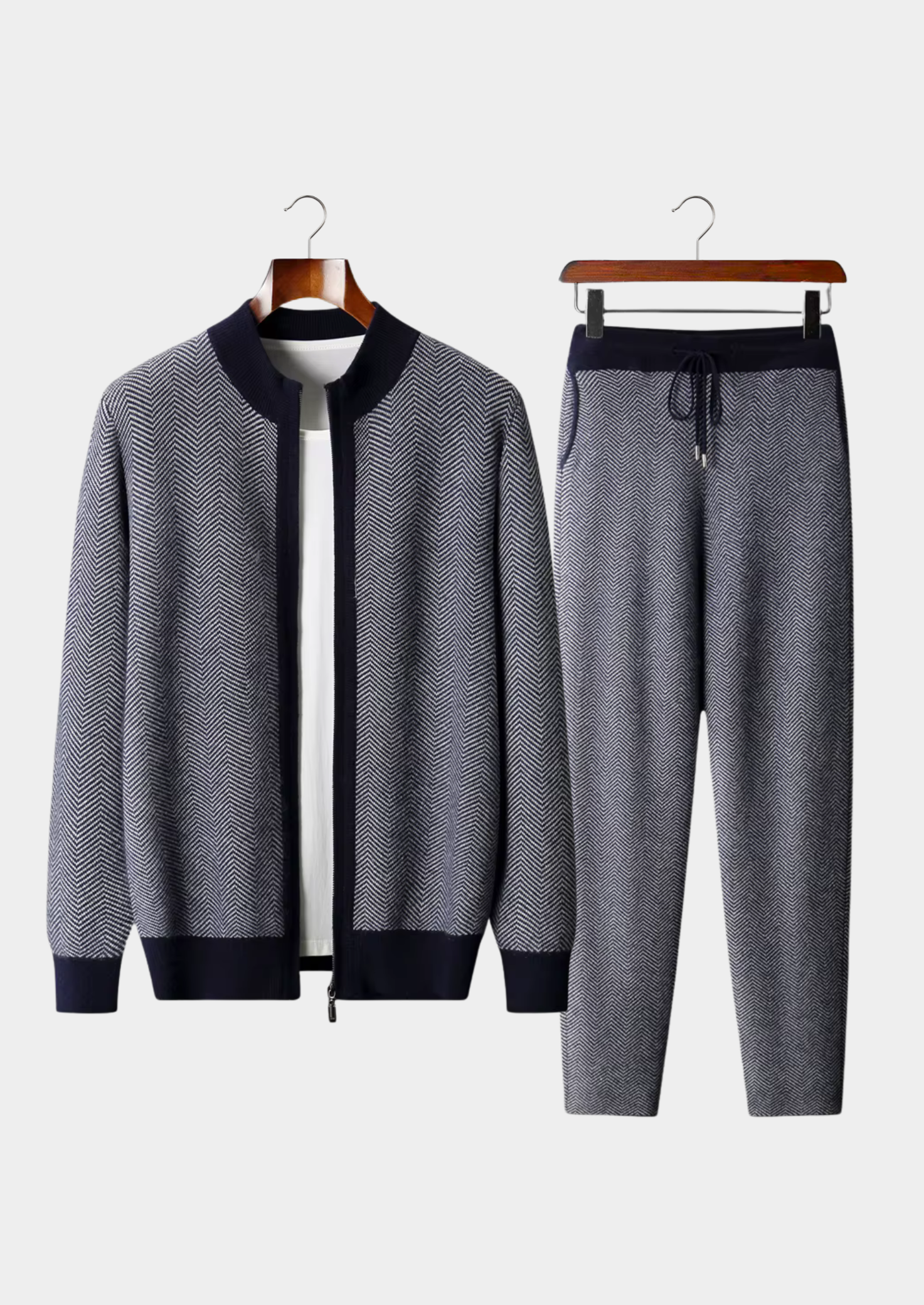 Pure Merino Wool Herringbone Set