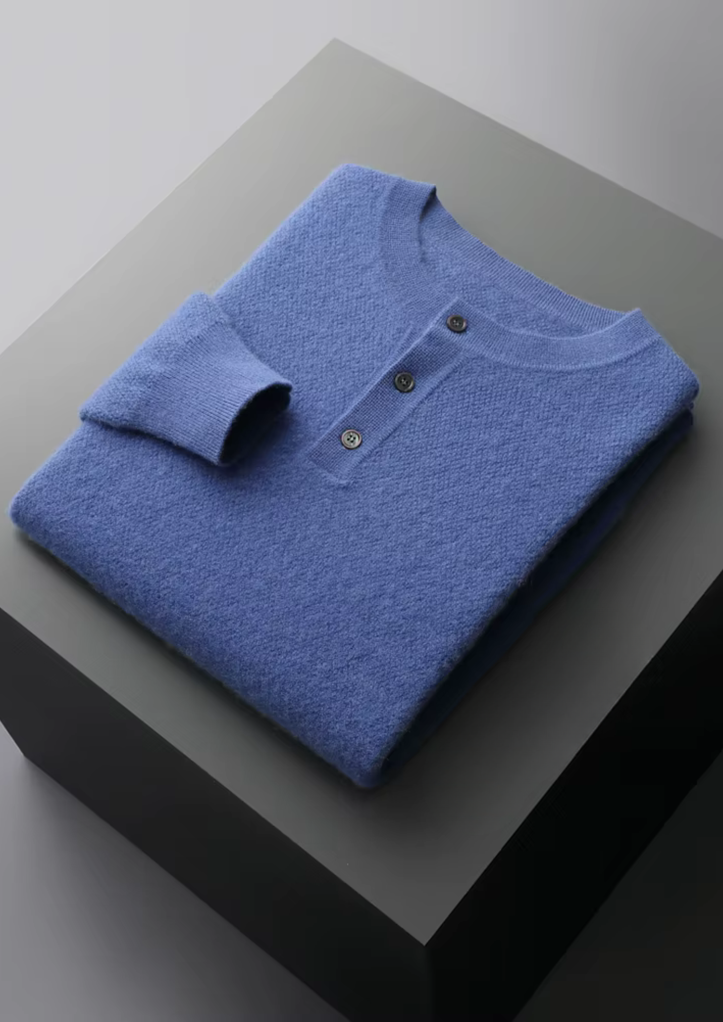 Cashmere Classic Henley Sweater